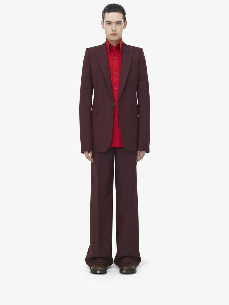 Alexander McQueen o1srvl11e0226 Stacked Shoulder Single-Breasted Jacket Size US M / EU 48-50 / 2 - 3 Thumbnail