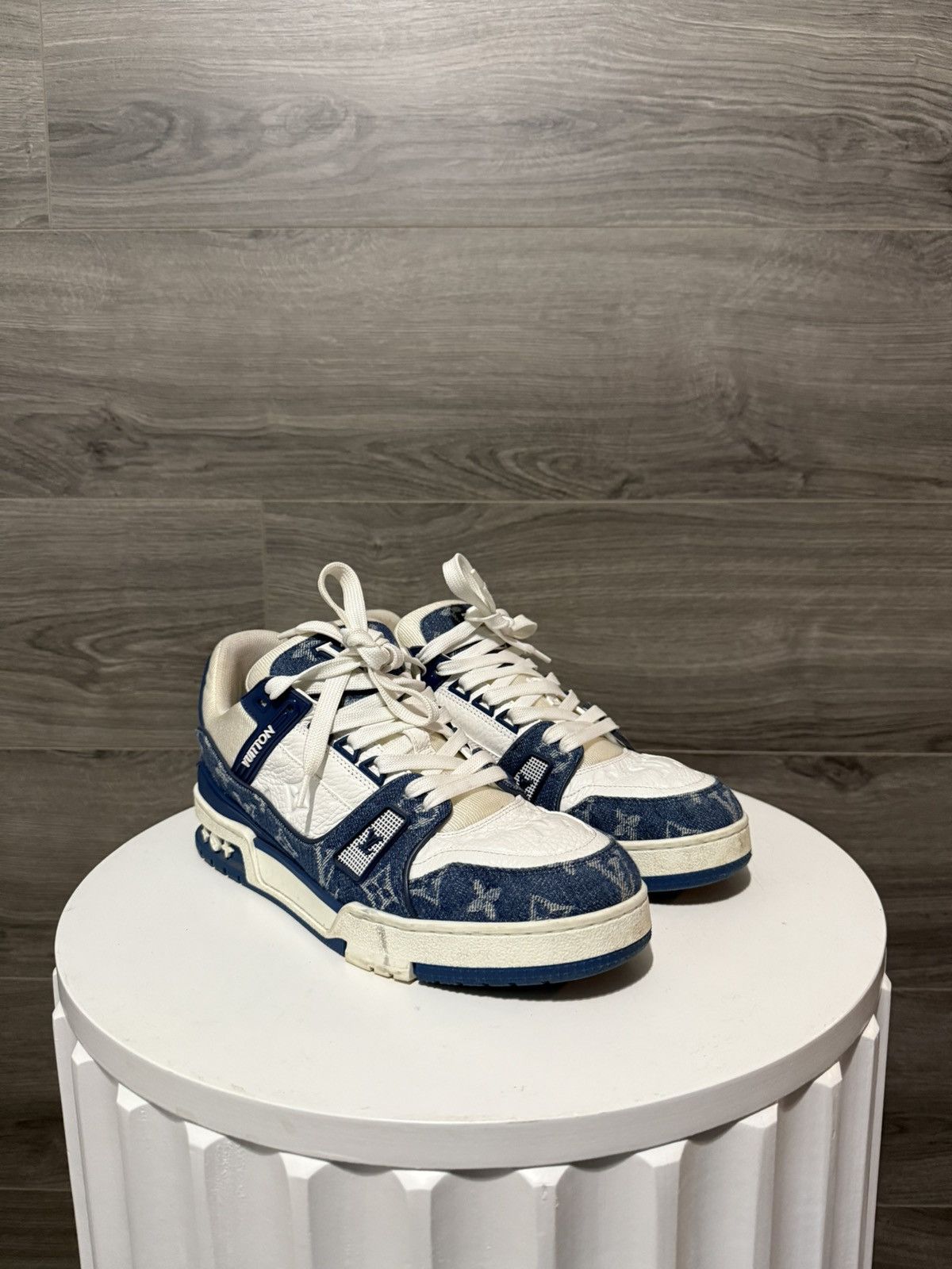 Louis Vuitton Louis Vuitton Denim Monogram Trainers Size US 8.5 / EU 41-42 - 6 Thumbnail