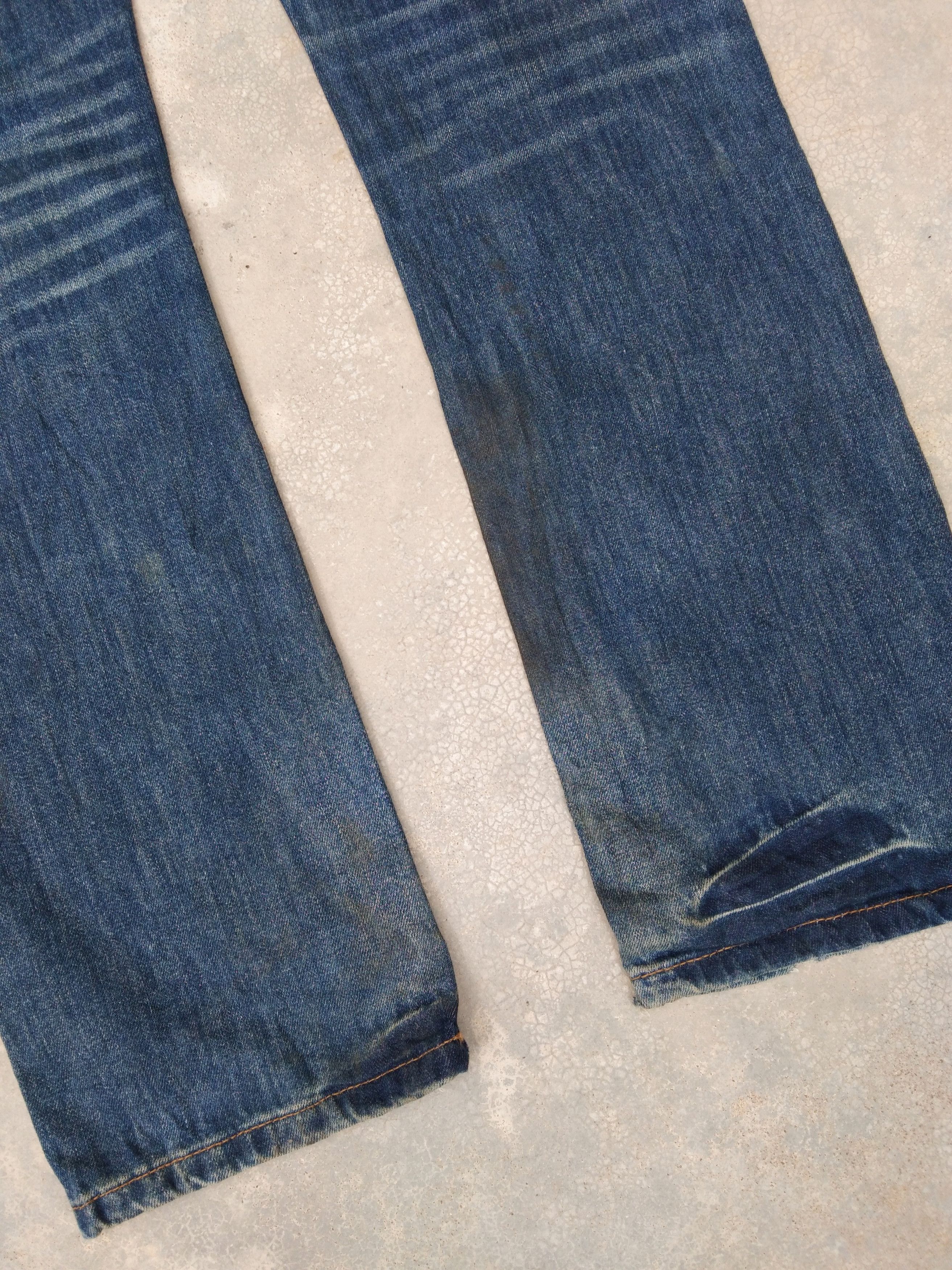 Jean Vintage Whisker Denim Jeans 36x34 Size US 36 / EU 52 - 4 Thumbnail