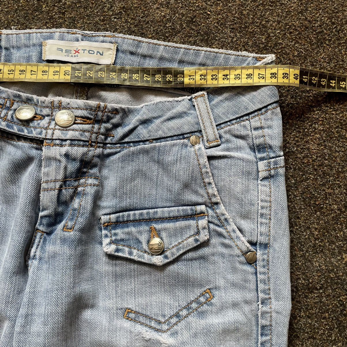 Vintage Vintage Y2K Faded Flare Jeans Bootcut Grunge Thrashed 32 Size 32" / US 10 / IT 46 - 6 Thumbnail