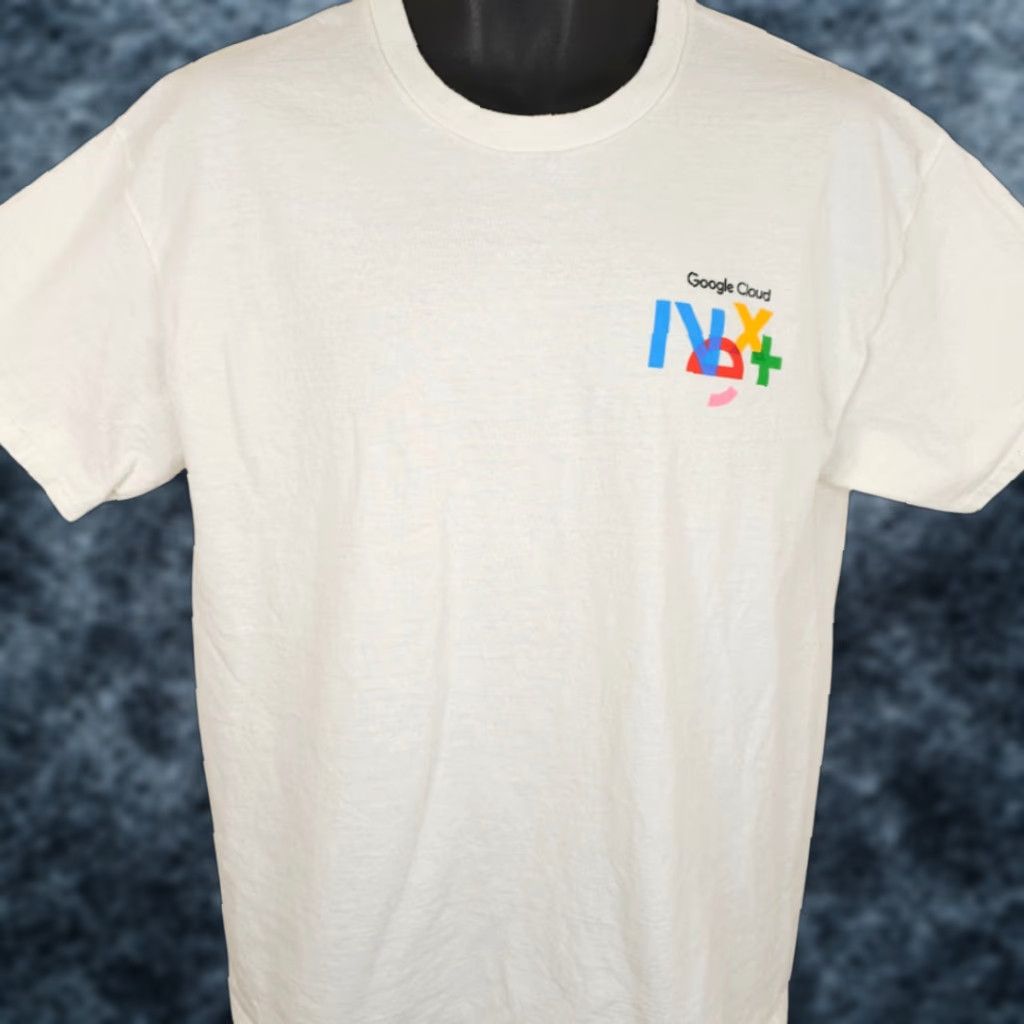 Gildan Google Cloud Next T Shirt Mens Size Large White Cloud Computing Conference Shirt (Gildan) Size US L / EU 52-54 / 3 - 1 Thumbnail