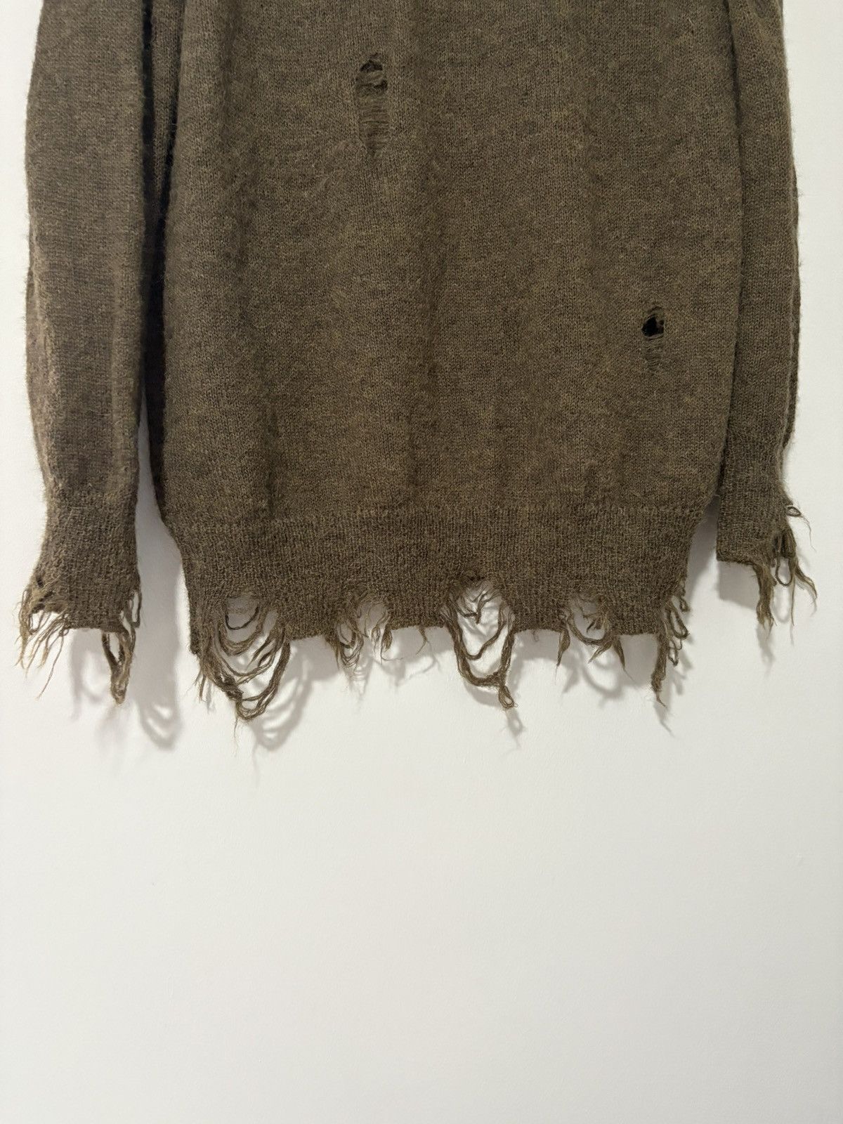 Number (N)ine Number nine green mohair distressed knitwear Size US S / EU 44-46 / 1 - 3 Thumbnail