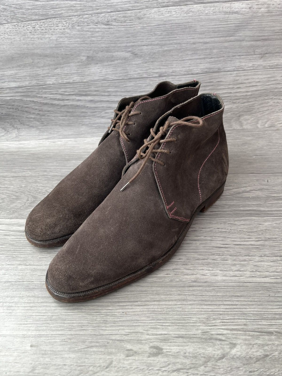 Crockett & Jones Crockett and jones chukka brown suede boots sz uk 7.5D Size US 8.5 / EU 41-42 - 1 Thumbnail