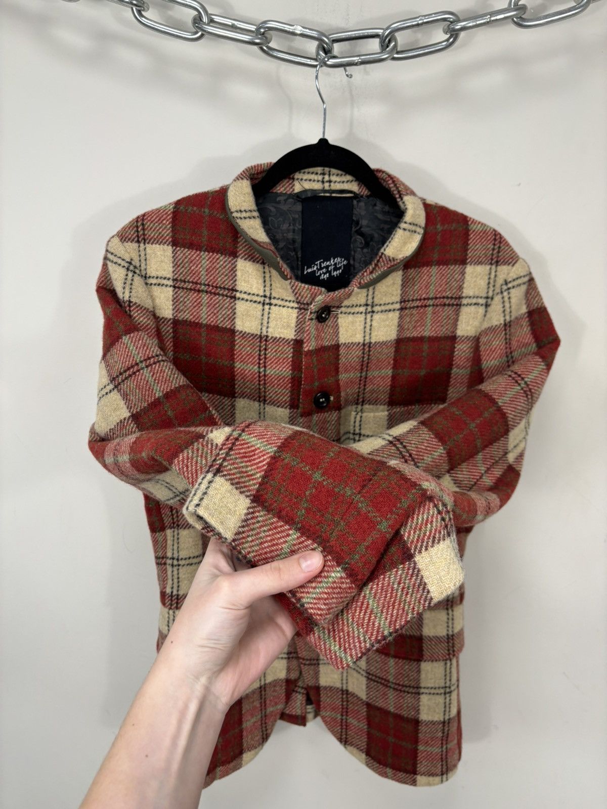 Other Luis Trenker Women’s Plaid Check Alpine Wool Blazer Jacket Size XL / US 12-14 / IT 48-50 - 11 Thumbnail