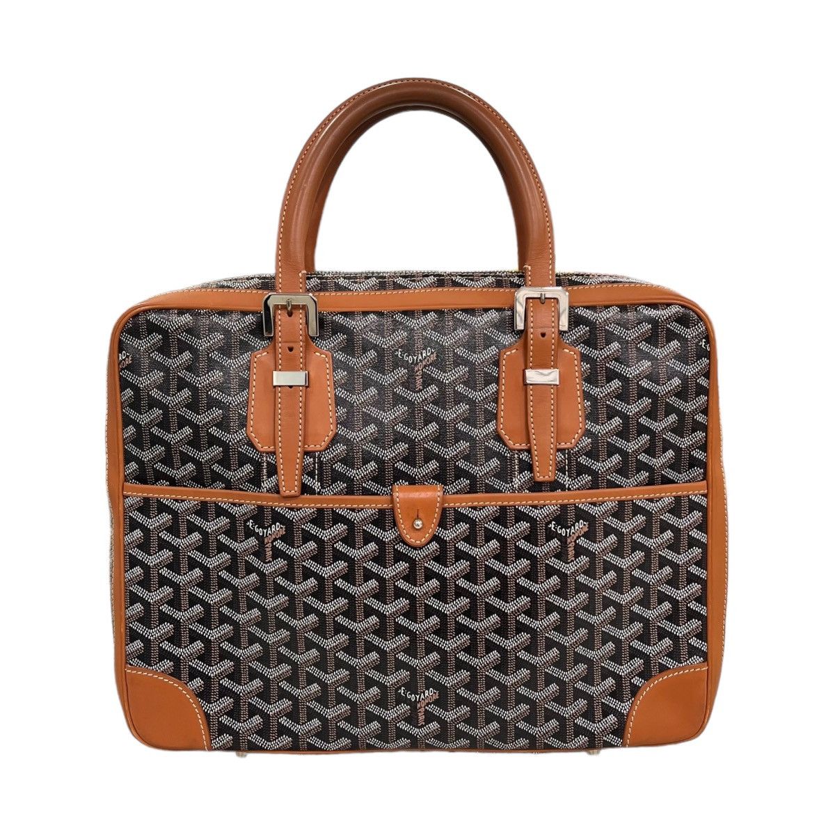 image of Goyard Ambassade Pm Briefcase in Black, Men's