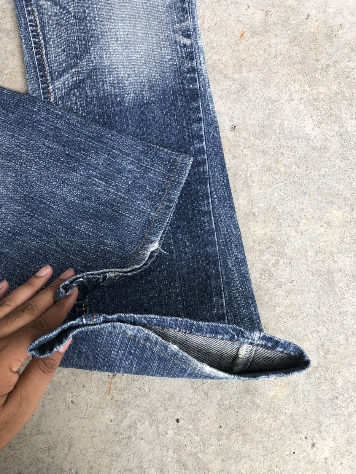 If Six Was Nine Japanese Edwin XU Flared Jeans Distressed Jeans Size US 31 - 13 Thumbnail