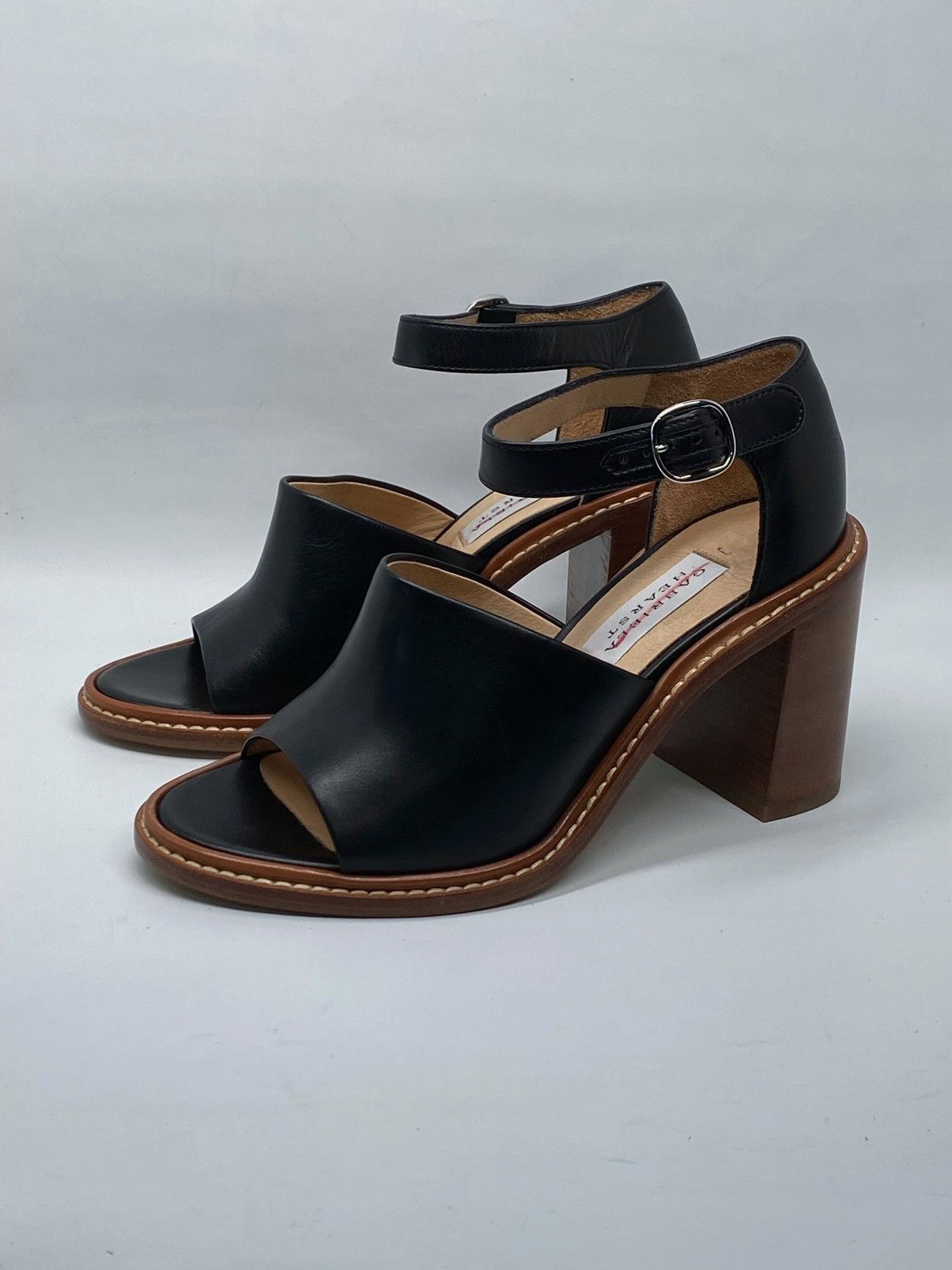 Gabriela Hearst Gabriela Hearst Beau Leather Ankle-Strap Sandals size 36 Size US 6 / IT 36 - 7 Thumbnail