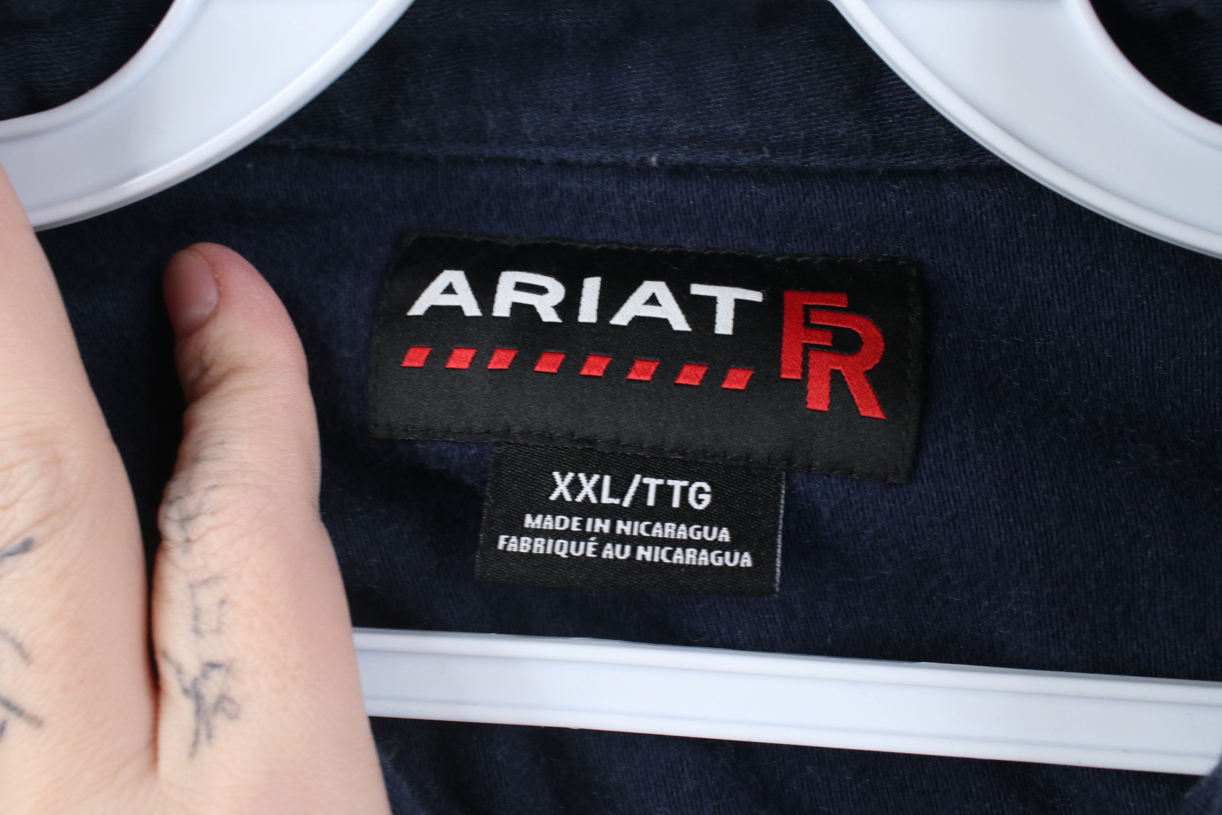 Ariat Ariat FR Fire Flame Resistant Flannel Button Shirt Workwear Size US XXL / EU 58 / 5 - 11 Thumbnail