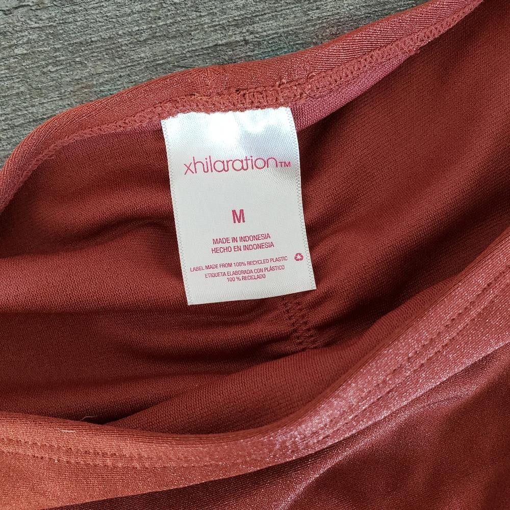 Designer Burnt Orange Metallic Shimmer Bikini Bottoms Size ONE SIZE - 3 Thumbnail