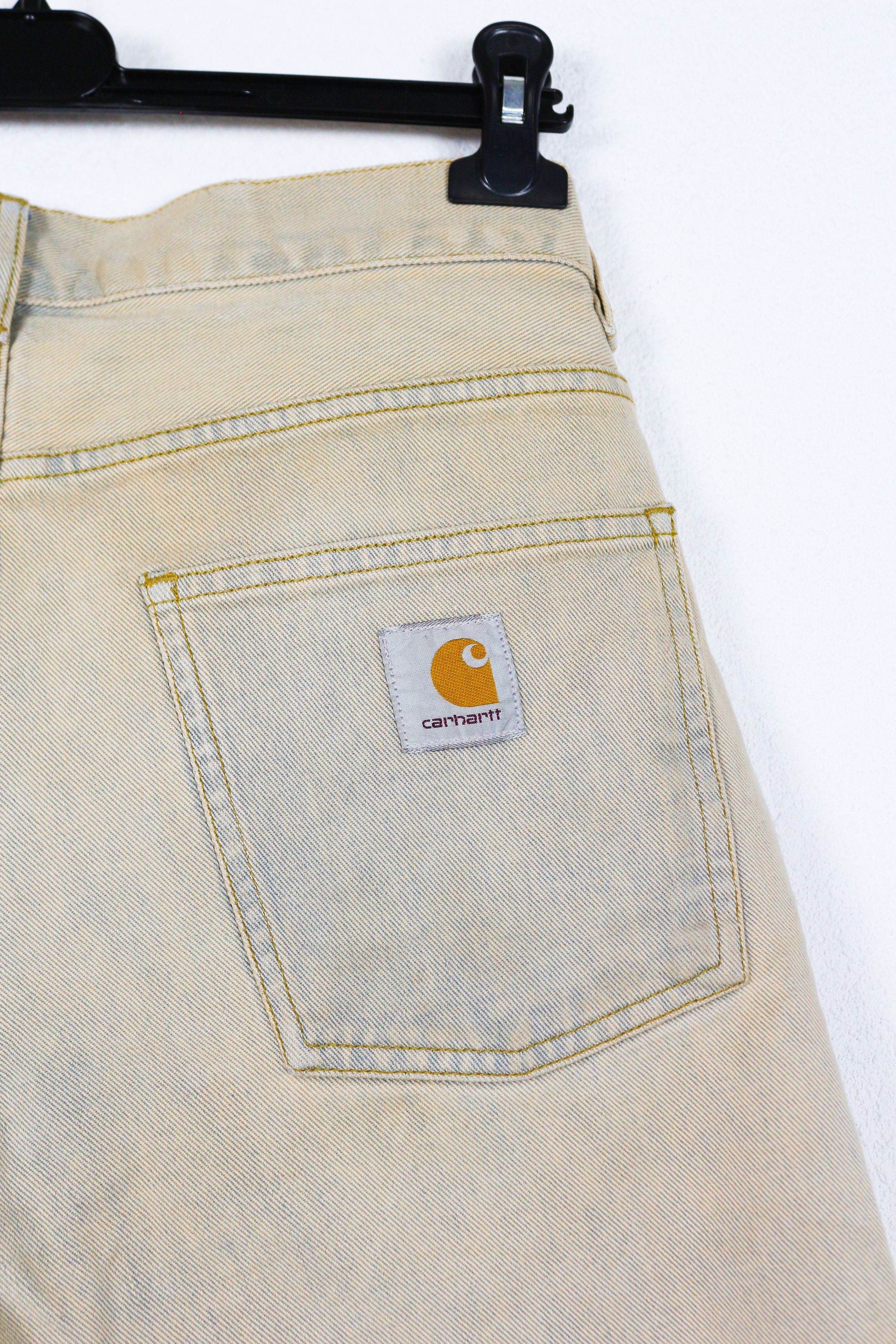 Carhartt Carhartt WIP Logo Hamilton Brown Denim Shorts Size US 32 / EU 48 - 7 Thumbnail
