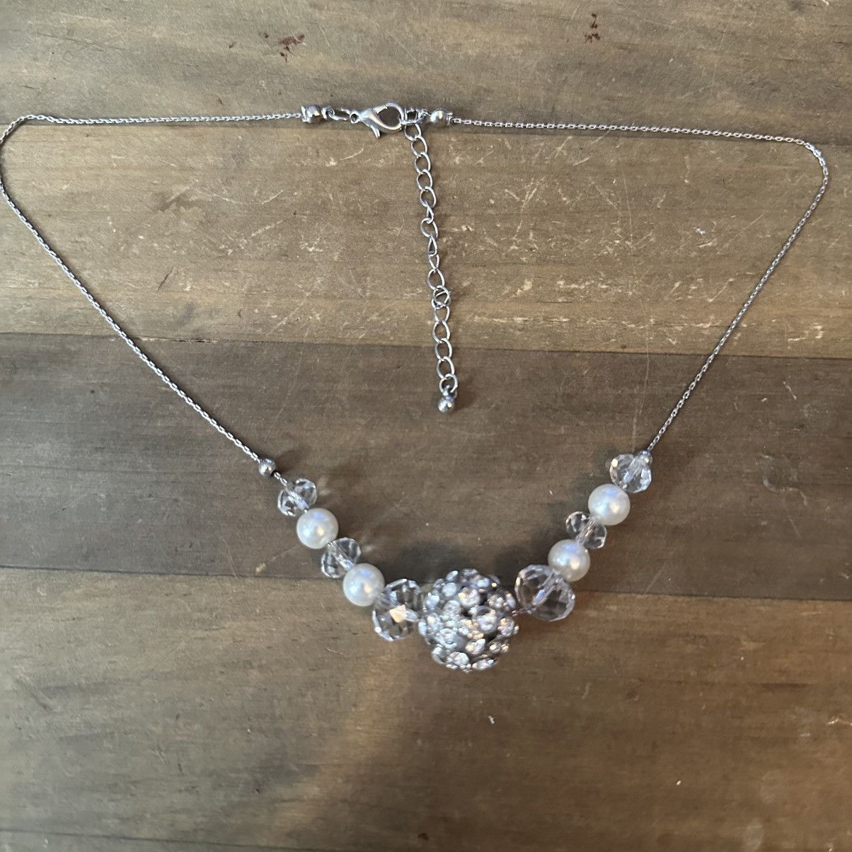 Other Crystal ball glass bead and pearl necklace Size ONE SIZE - 2 Thumbnail