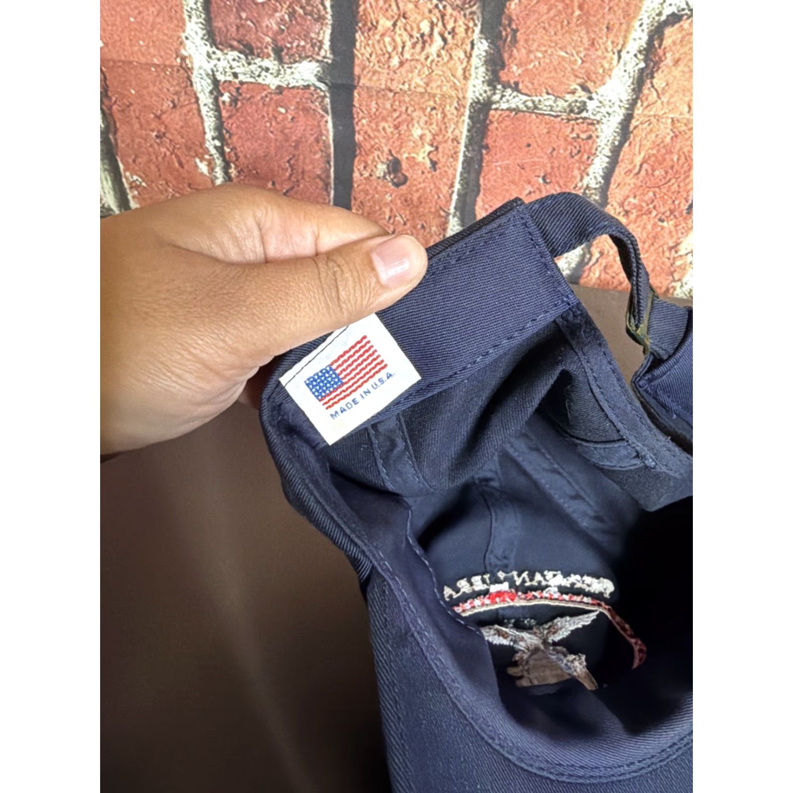 Logo 7 Reagan Library Air Force One Hat Embroidered Logo Adjustable Cap Navy Blue Men One Size Size ONE SIZE - 3 Thumbnail