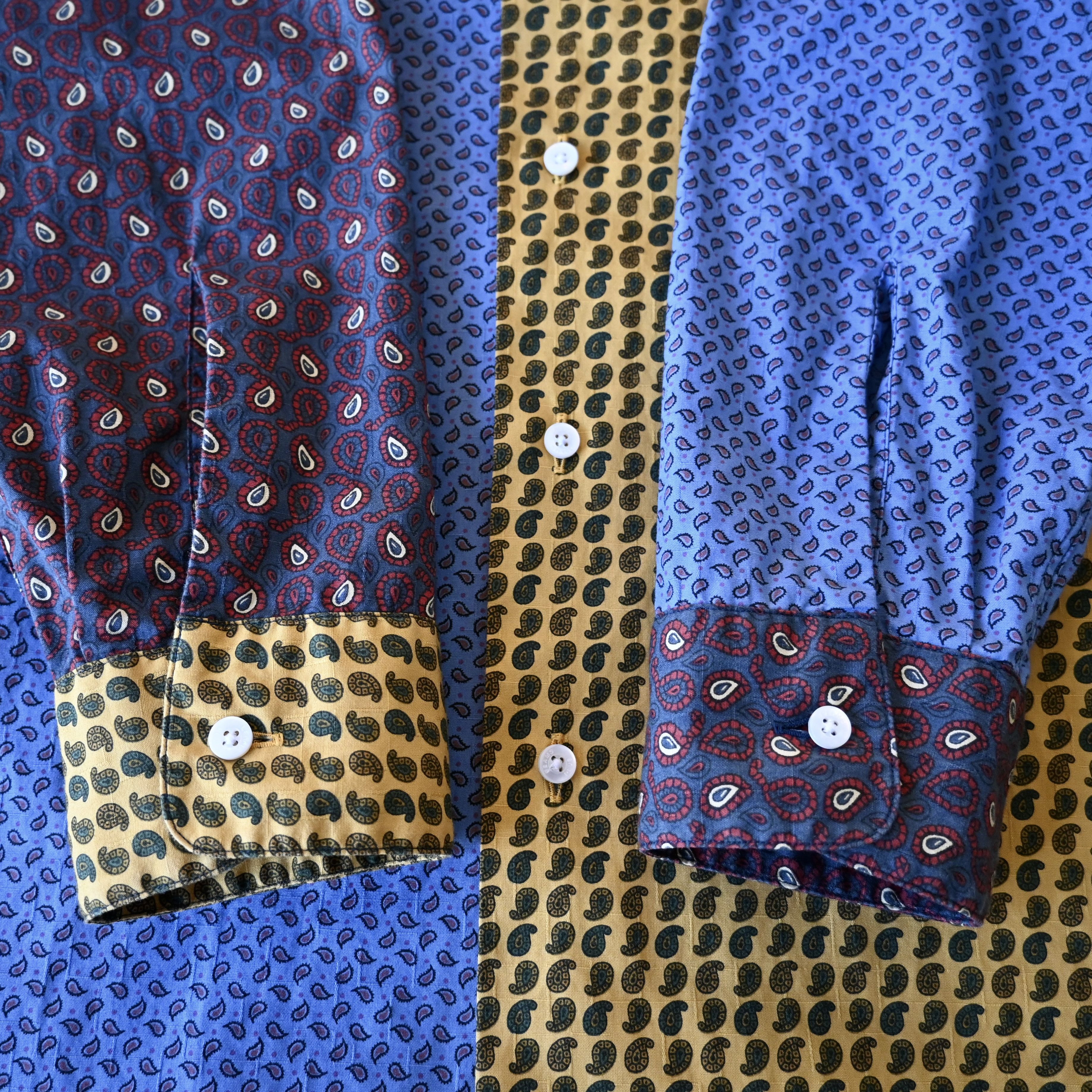 Beams Plus BEAMS Plus multicolor paisley panel open color shirt Size US M / EU 48-50 / 2 - 18 Thumbnail