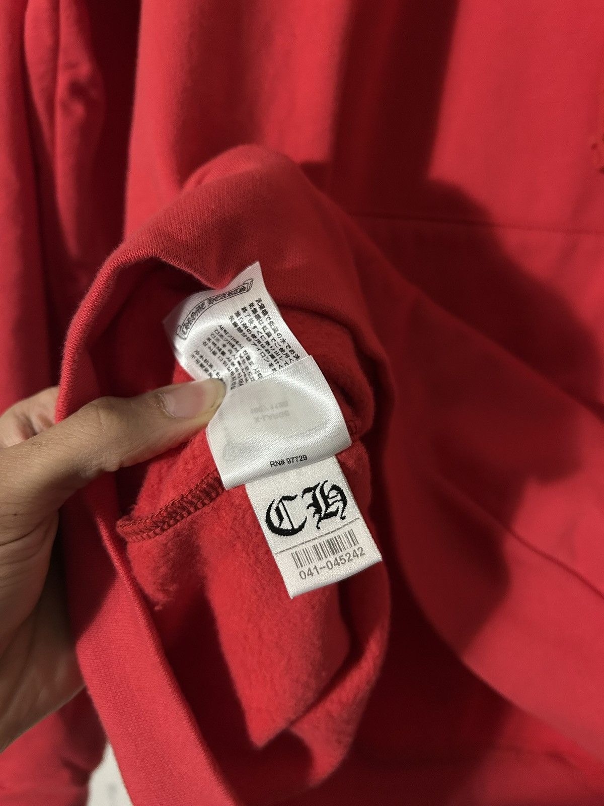 Chrome Hearts Chrome hearts hoodie red logo scroll Size US XL / EU 56 / 4 - 12 Thumbnail