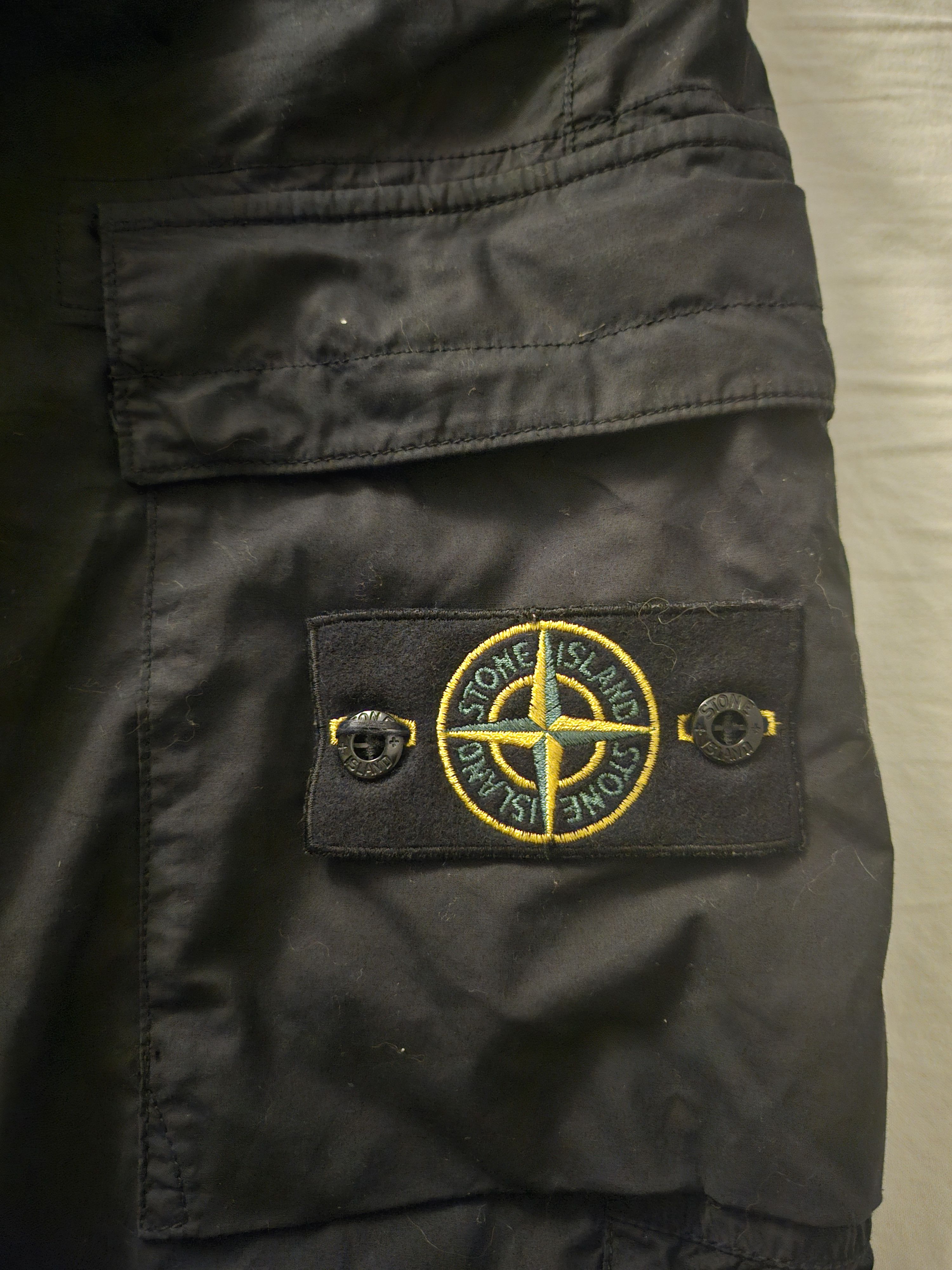 Stone Island Black Cargo Pants Size US 29 - 4 Thumbnail