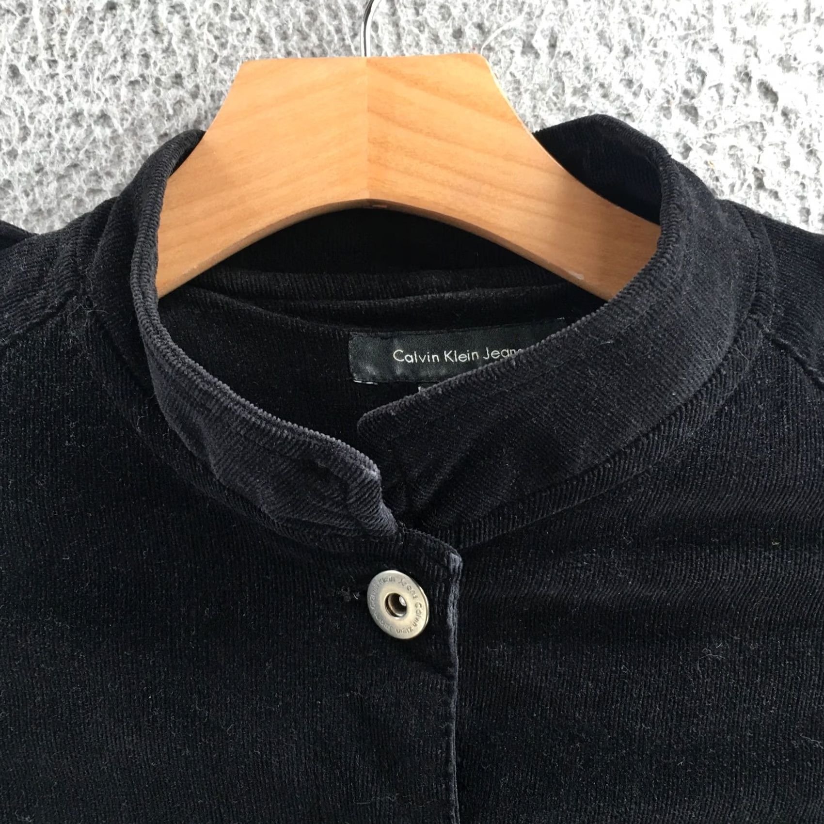 Calvin Klein Calvin Klein Jeans Corduroy Jacket Womens Large Black Long Sleeve Button Up Y2K Size L / US 10 / IT 46 - 3 Thumbnail