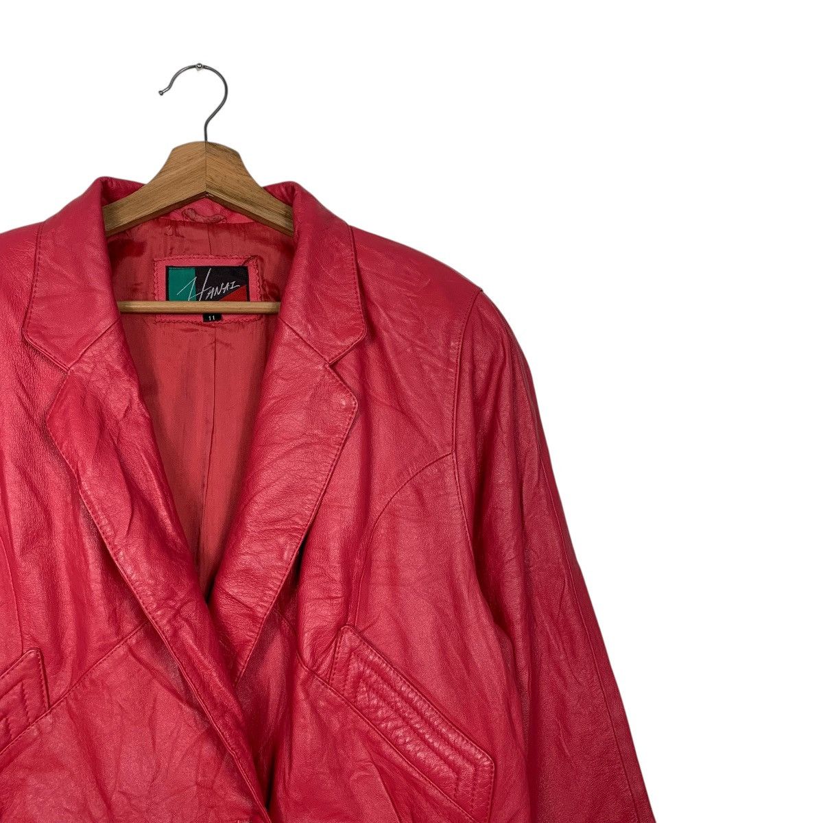 Japanese Brand Japanese Brand Hanaz Double Breasted Leather Jacket Size M / US 6-8 / IT 42-44 - 5 Thumbnail