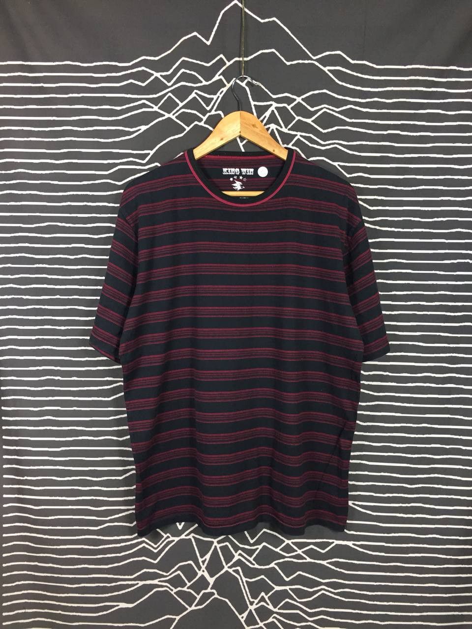 Vintage King Win Basic American Apparel Striped Tee Size US XL / EU 56 / 4 - 1 Thumbnail