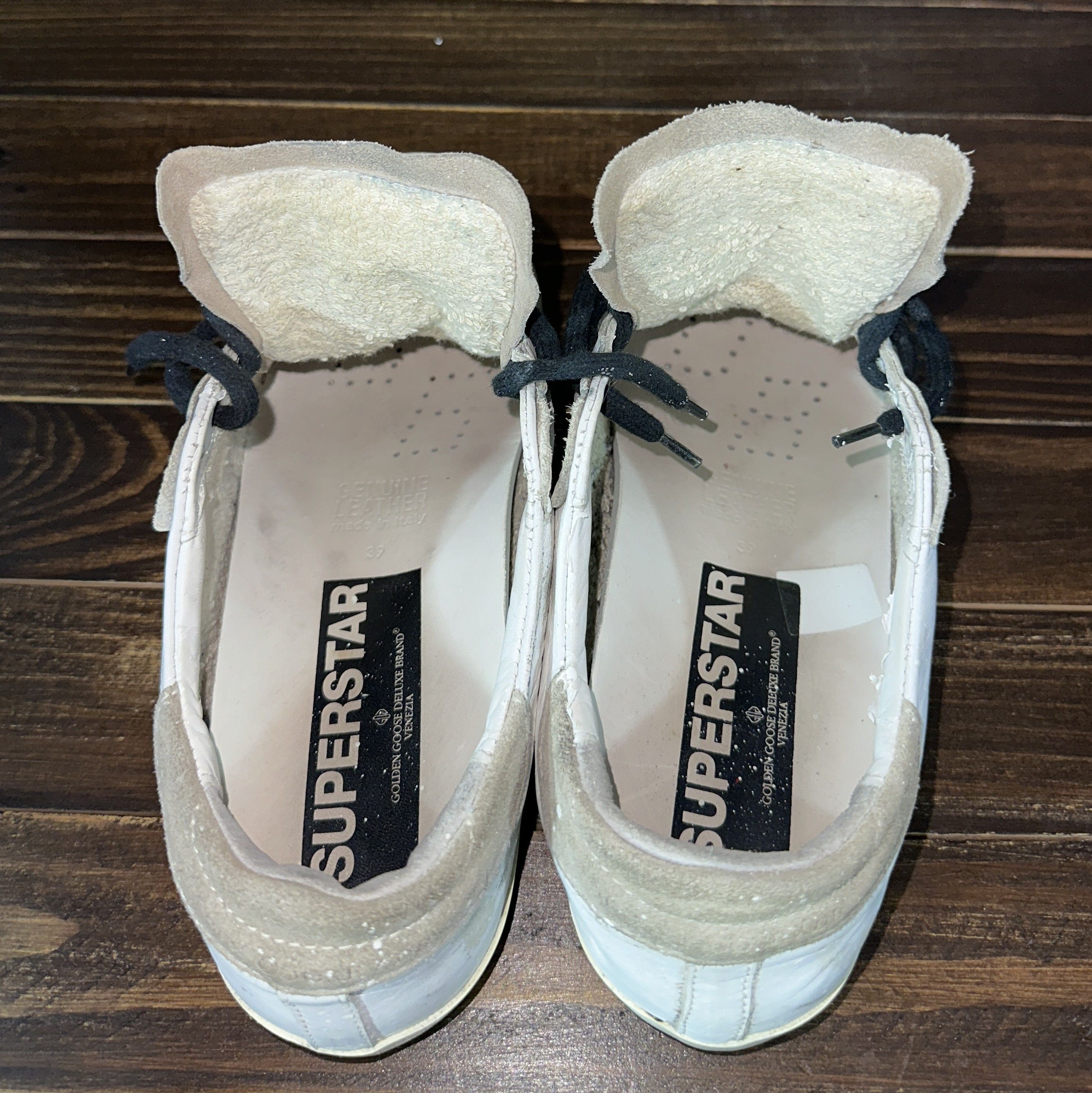 Golden Goose GOLDEN GOOSE Superstar NOBU LTD ED Leather Sneakers In Paint Size US 9 / IT 39 - 12 Thumbnail