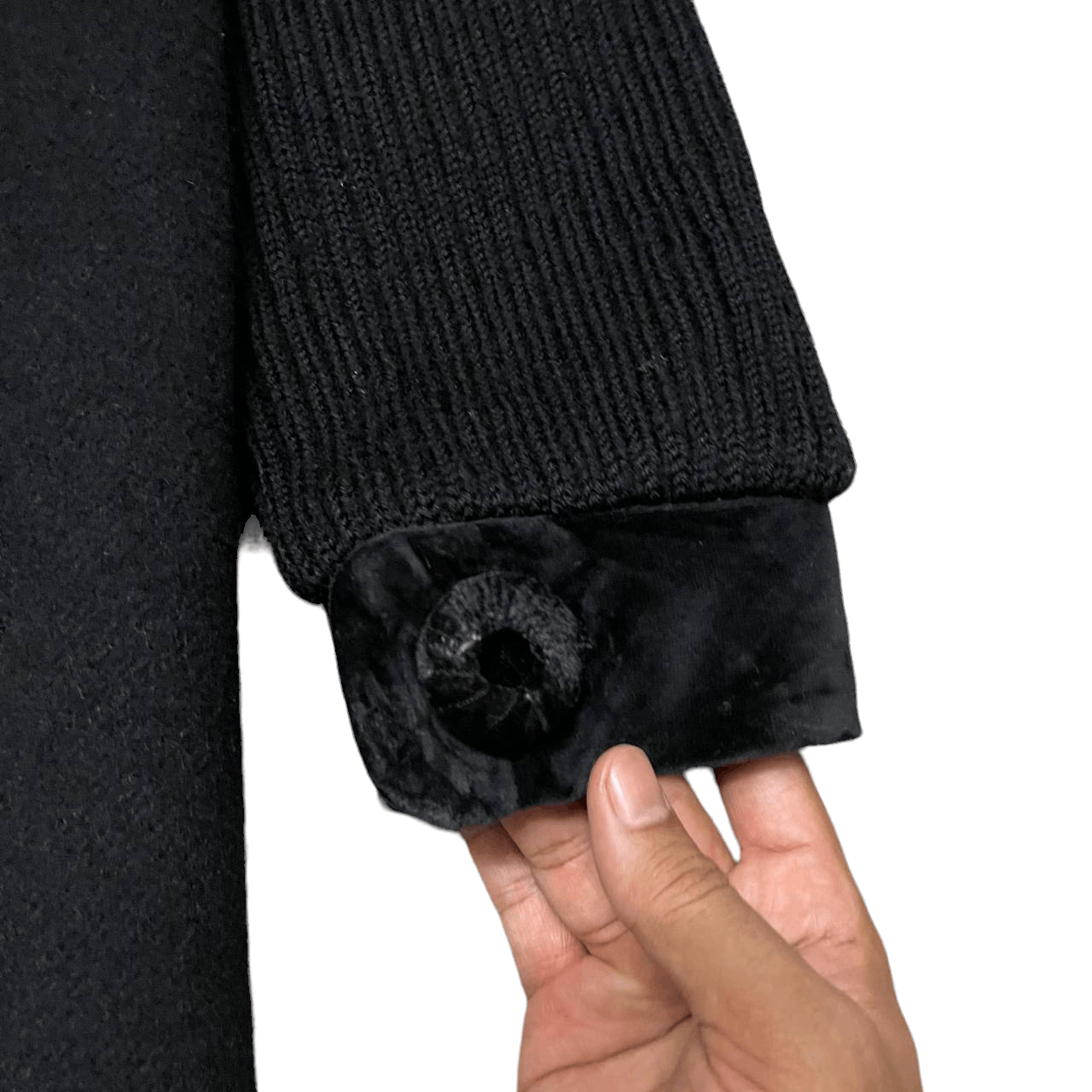 Valentino Valentino Garavani Tessuto Atelier Wool Coat Knitted Sleeve Size M / US 6-8 / IT 42-44 - 15 Thumbnail