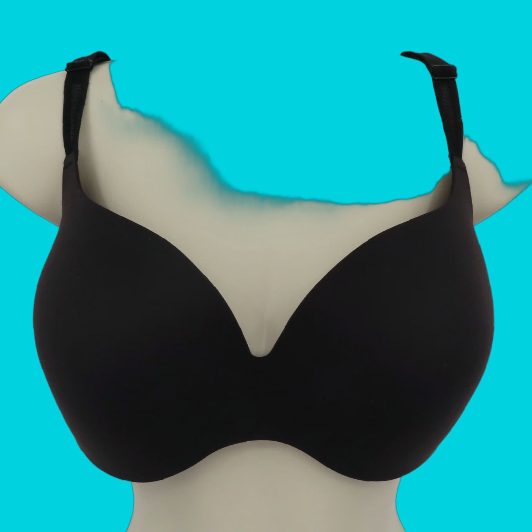 Vintage Maidenform Bra 36D DM0070 Dreamwire Back Smoothing Underwire Solid Black Women Size ONE SIZE - 1 Thumbnail