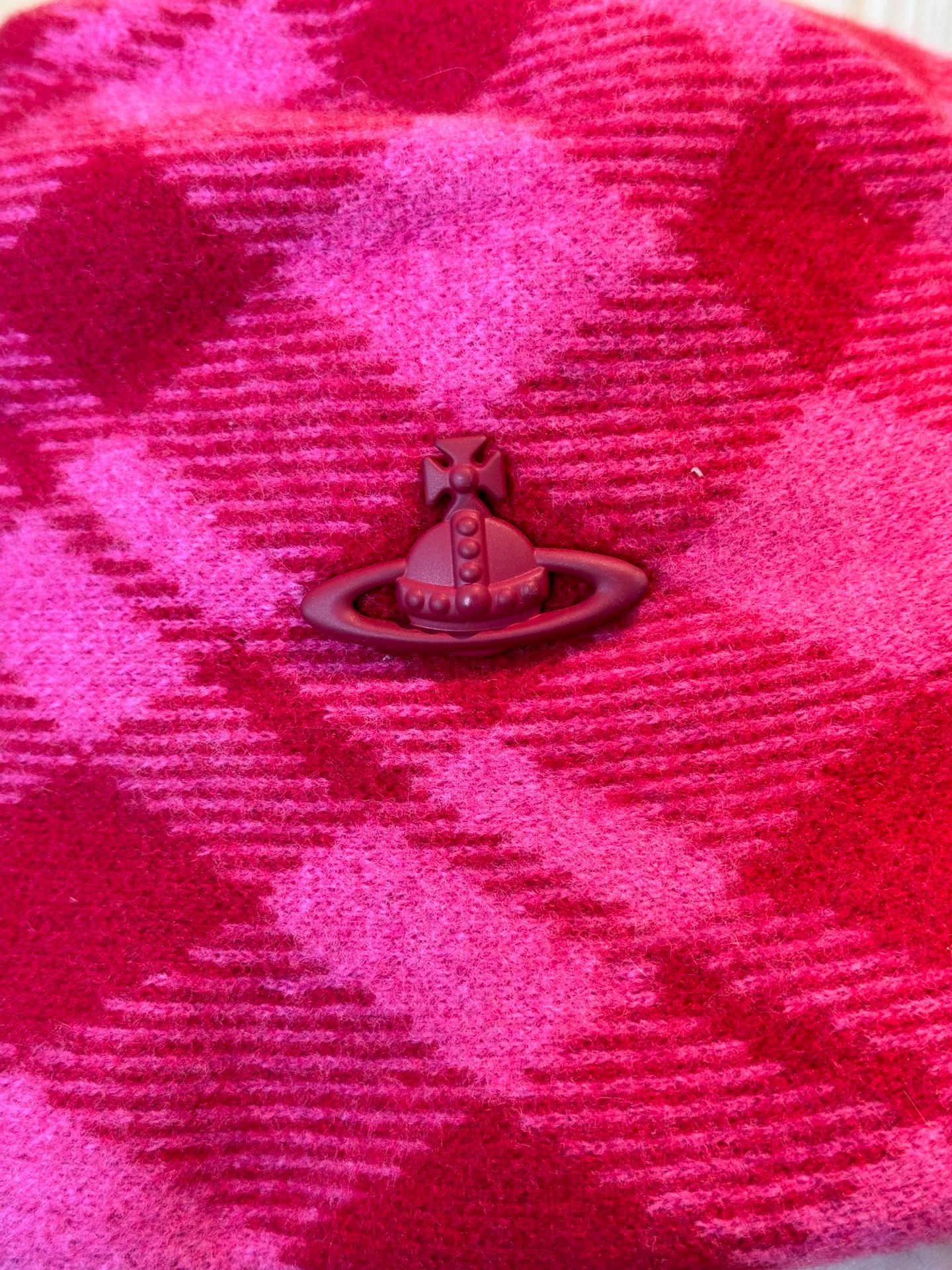 Vivienne Westwood Vivienne Westwood Pink Check Fisherman Cap 100% Wool OS Size ONE SIZE - 3 Thumbnail