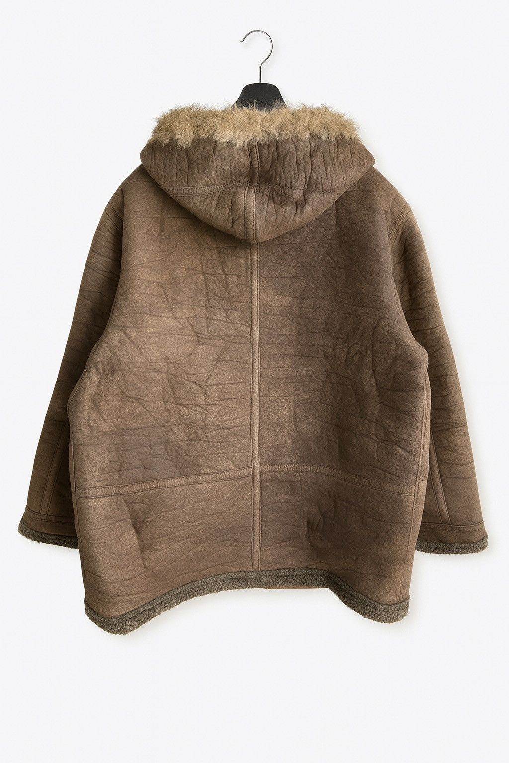 Japanese Brand Houston Type B-7 Shearling Faux Sheepskin Parka Fur Hood Size US M / EU 48-50 / 2 - 2 Thumbnail