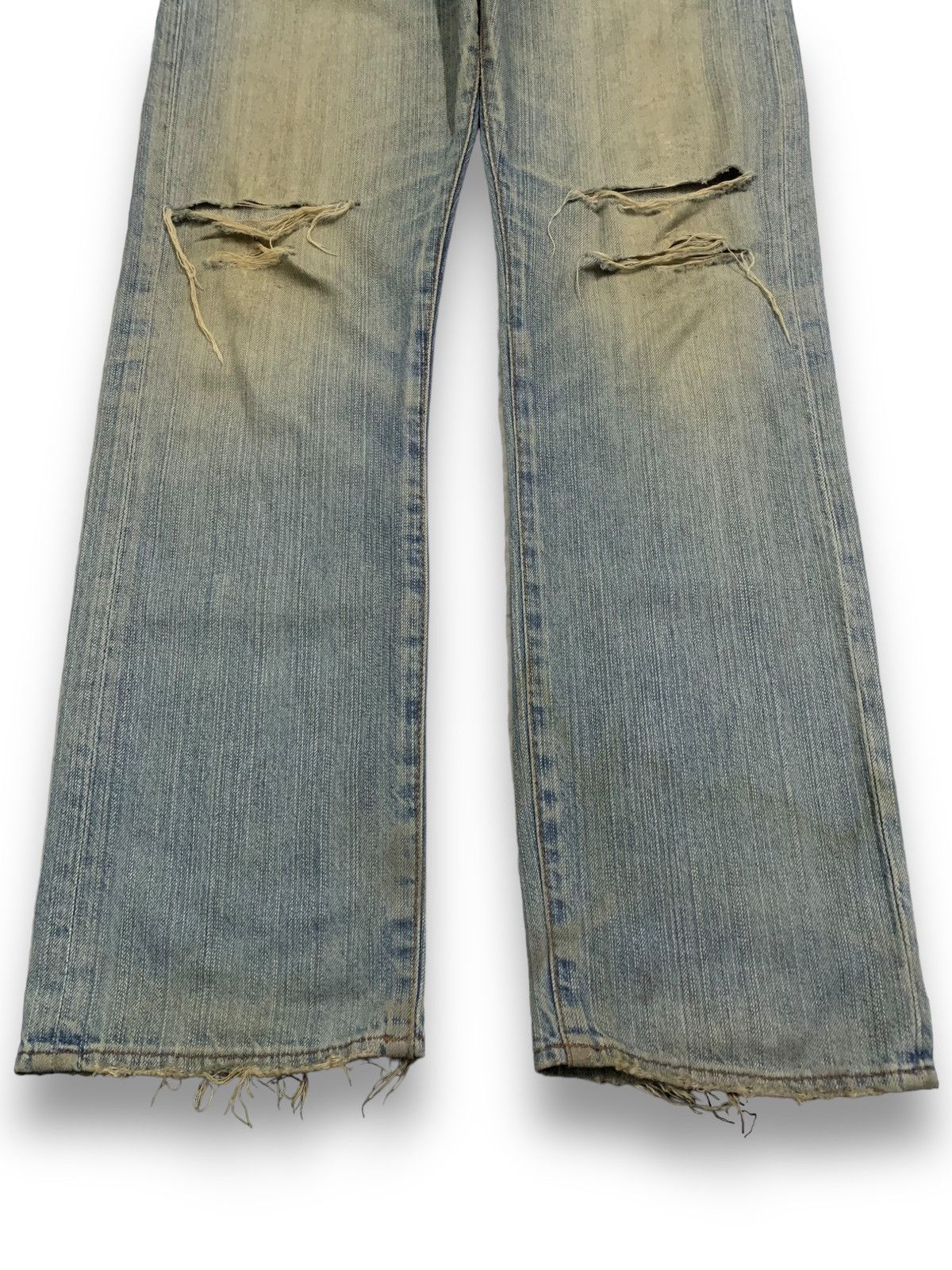 KMRii Vintage Japanese Brand Mud Wash Distressed Grunge Jeans Size US 31 - 7 Thumbnail