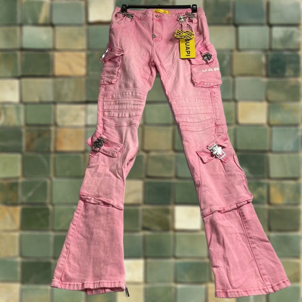 GUAPI Jeans Men's Black Ops Denim Size 34 French Rose