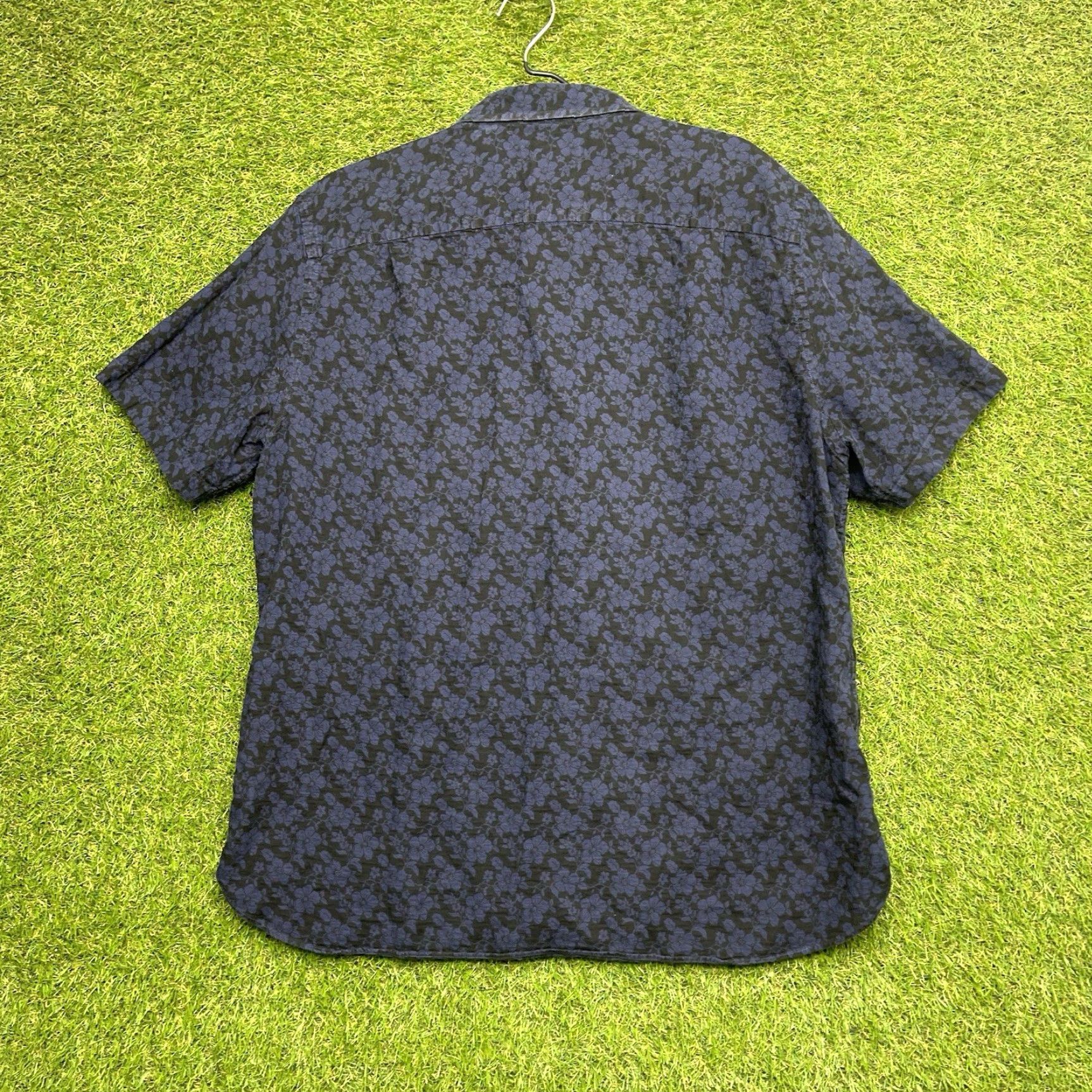 Vintage Hickey Freeman Polo Shirt Mens XL Blue Button Up Clover Performance Golf Sport Polo Shirt Size US XL / EU 56 / 4 - 3 Thumbnail