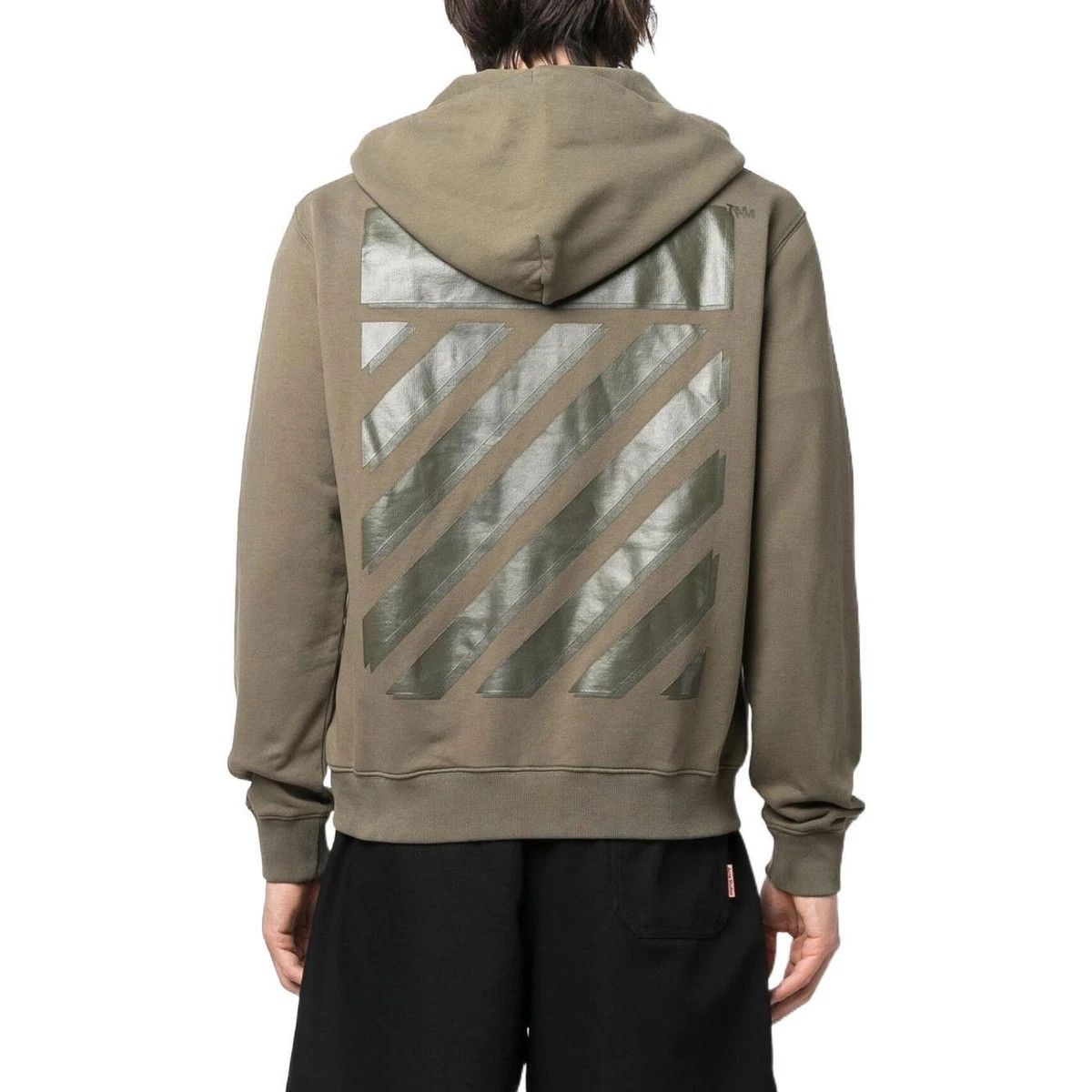 Off-White Off-White Rubber Arrow Diag Tab Print Zip Hoodie Size US M / EU 48-50 / 2 - 4 Thumbnail