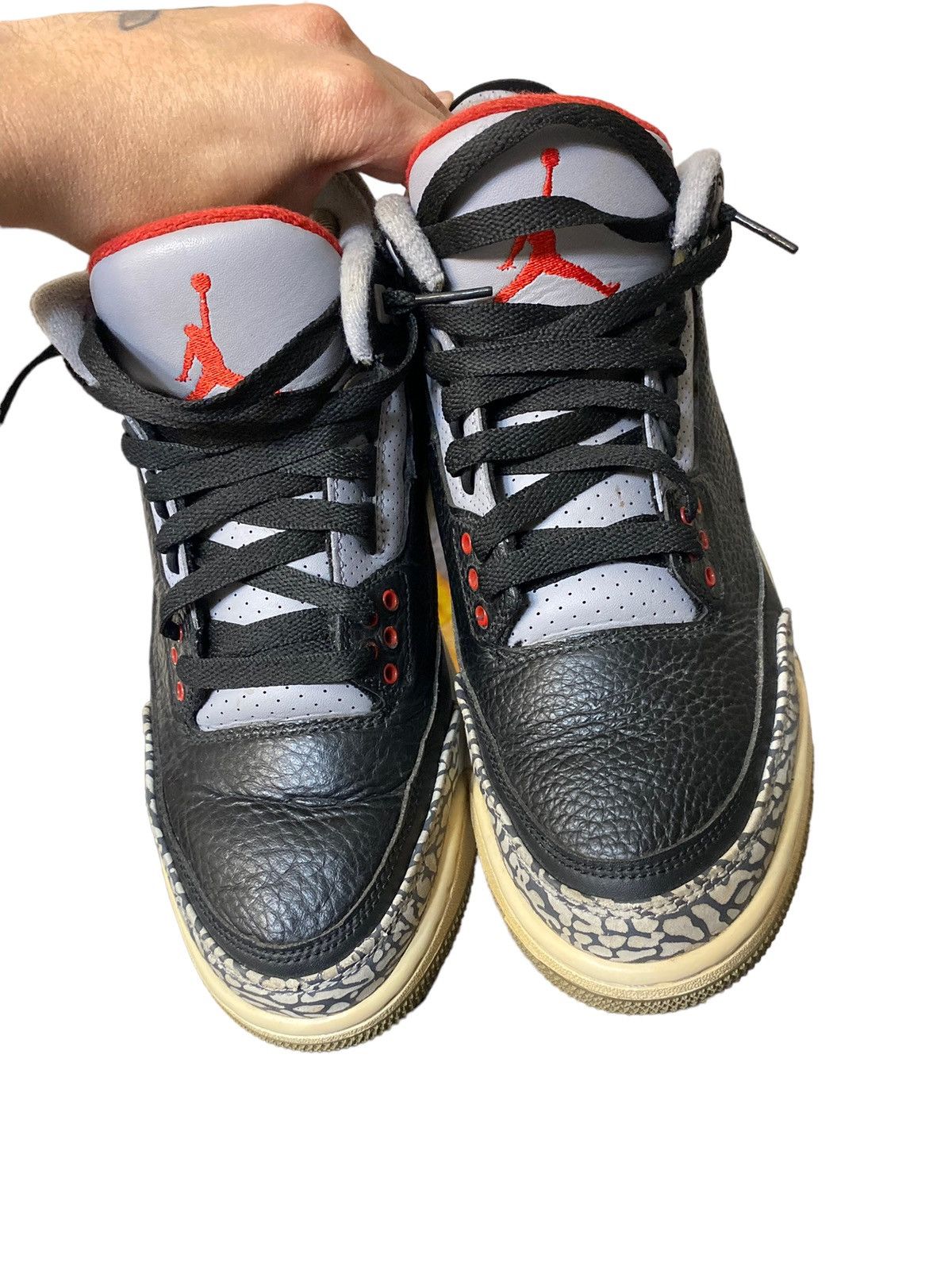 Jordan Brand Jordan 3 Black Cement 2018 Size US 8 / EU 41 - 4 Thumbnail