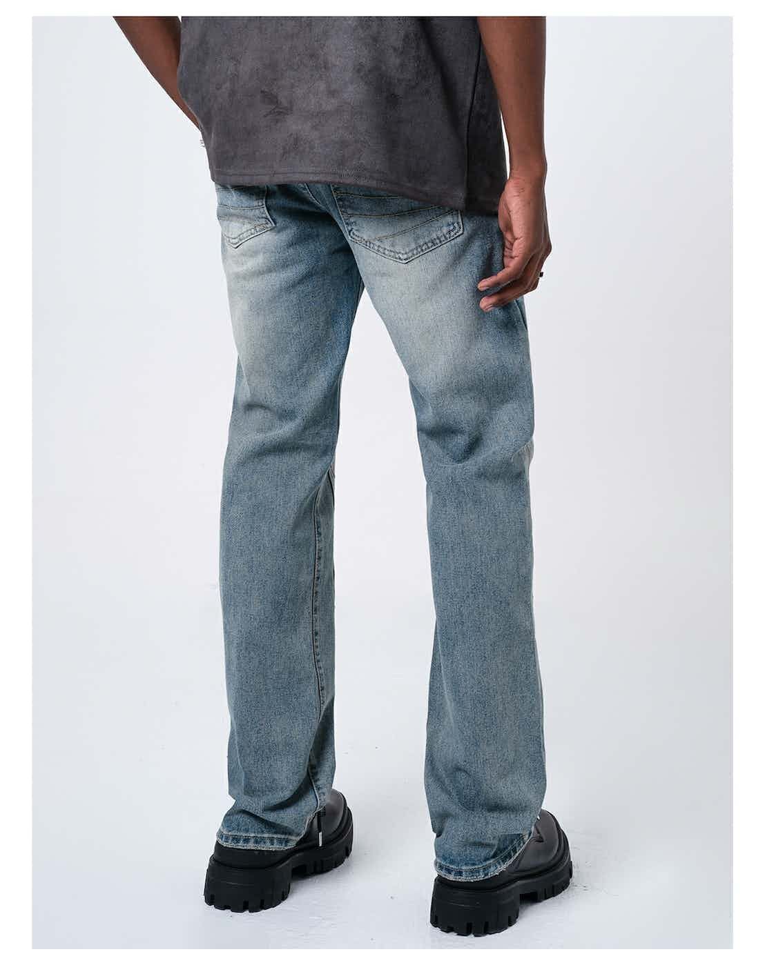 washed faded utility skate hiphop jeans