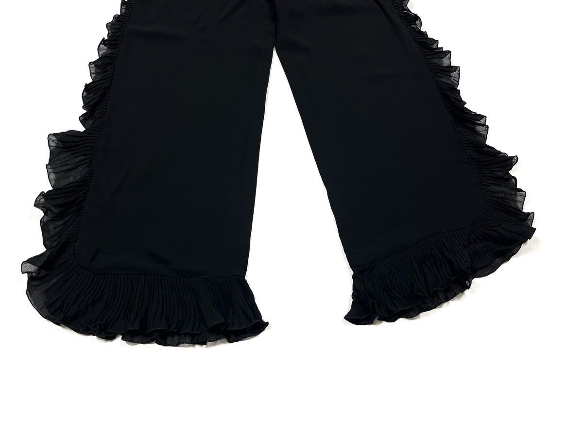 Iceberg ICEBERG Ruffle Trim Leg Pants Trousers 100% Viscose Size 42 Size 28" / US 6 / IT 42 - 3 Thumbnail