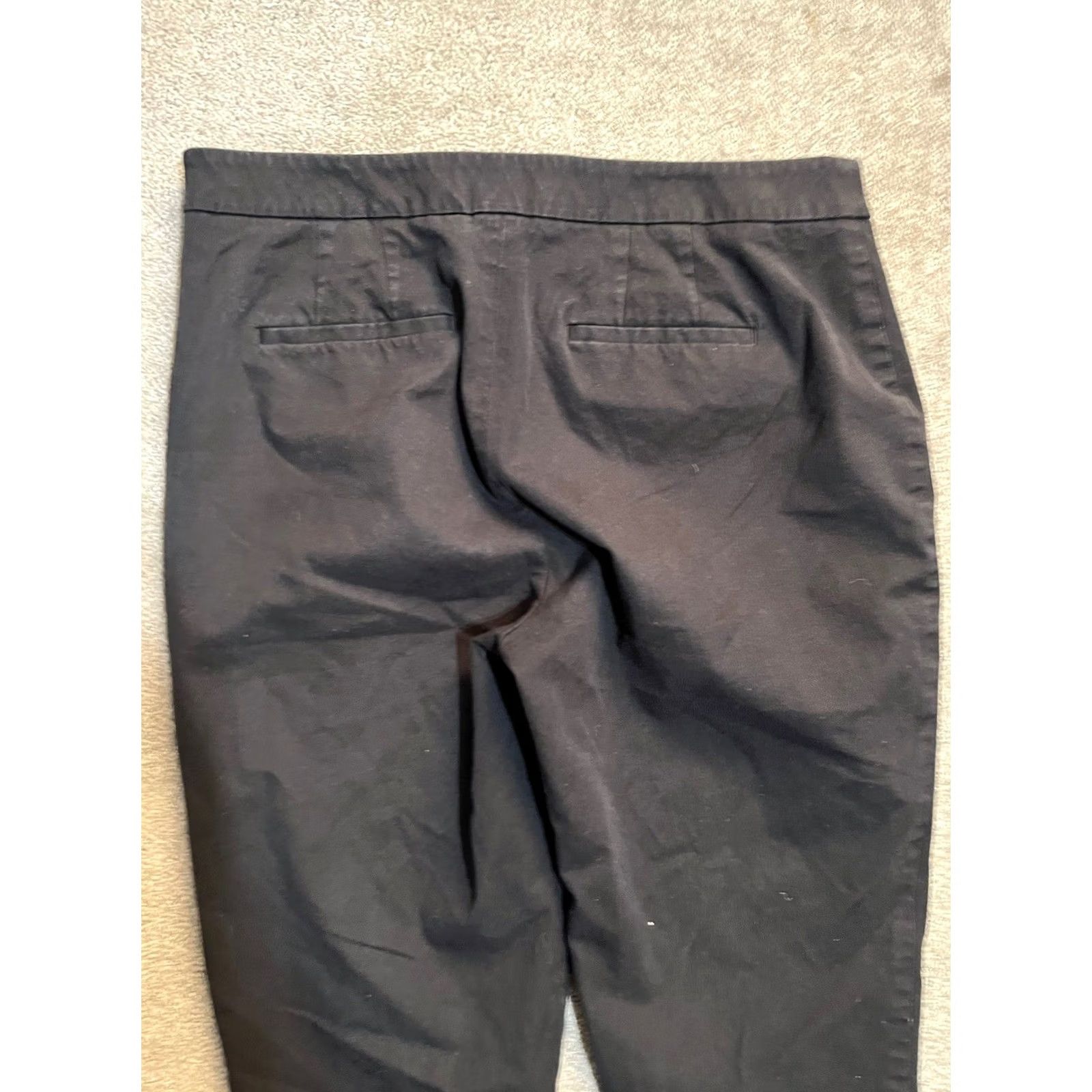 Talbots Talbots Chatham Ankle Pants Womens 10 Black Stretch Tapered Pant Size 32" / US 10 / IT 46 - 4 Thumbnail