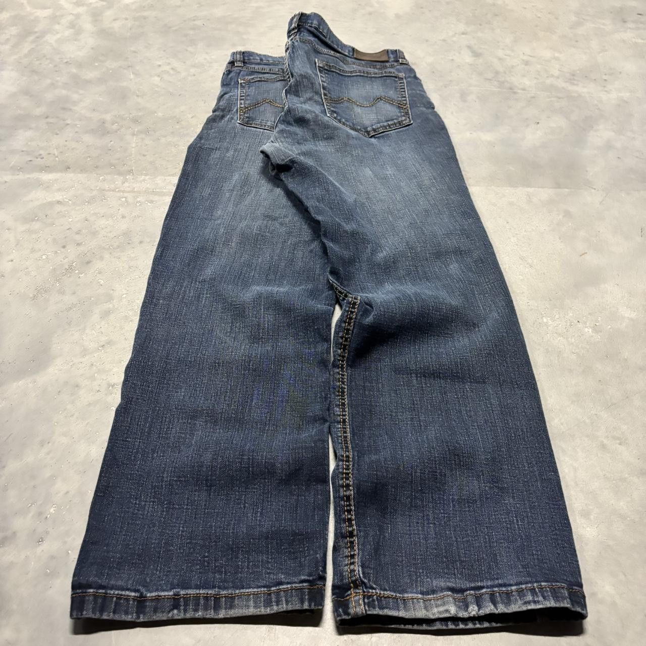 Japanese Brand × Vintage Crazy Vintage Y2K/2000s Grunge Dark Wash Denim Jeans! Size US 34 / EU 50 - 4 Thumbnail