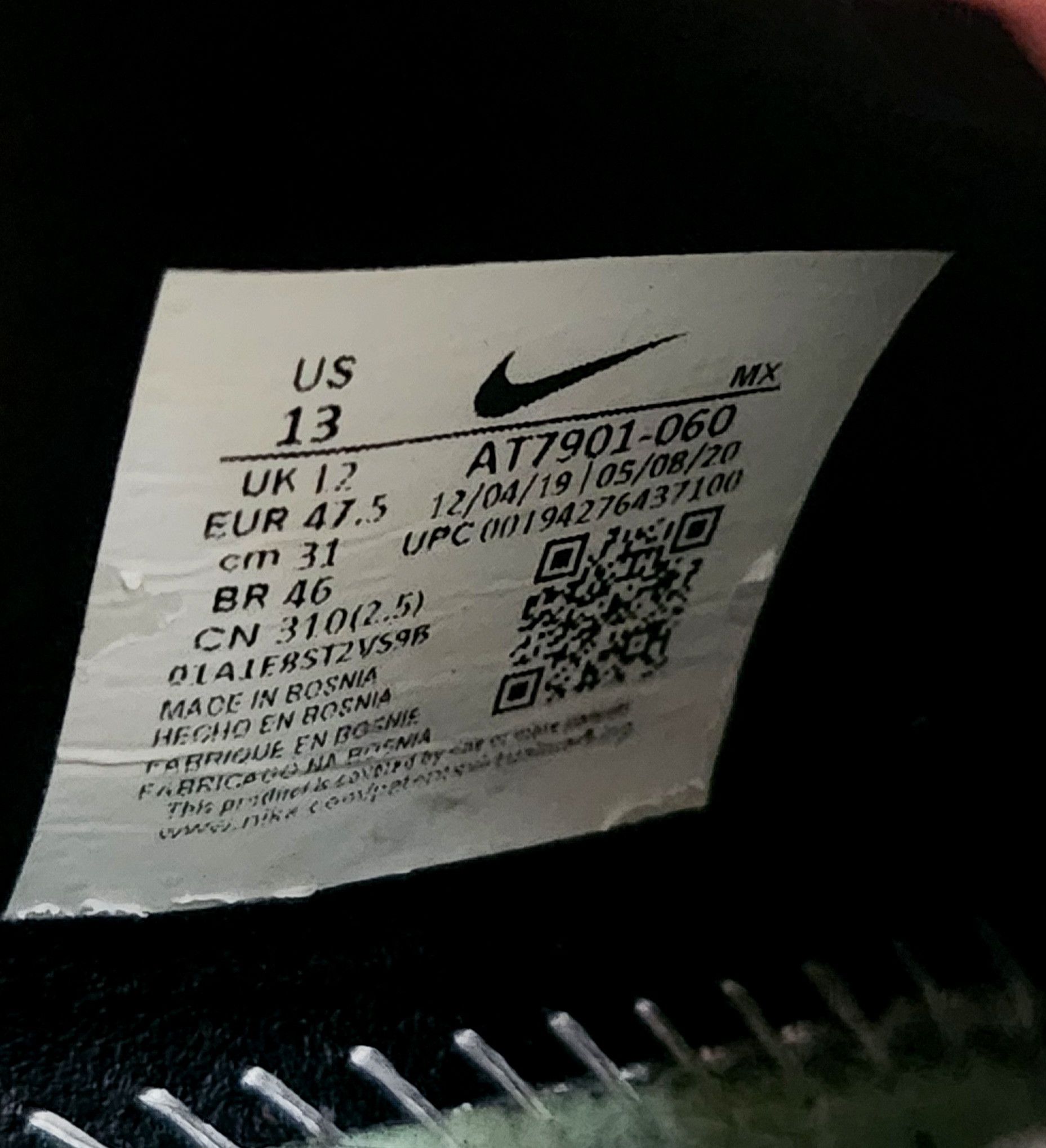 Nike Nike Mercurial Vapor 13 Pro FG Bred AT7901-060 Men Sizes 13 Size US 13 / EU 46 - 9 Thumbnail