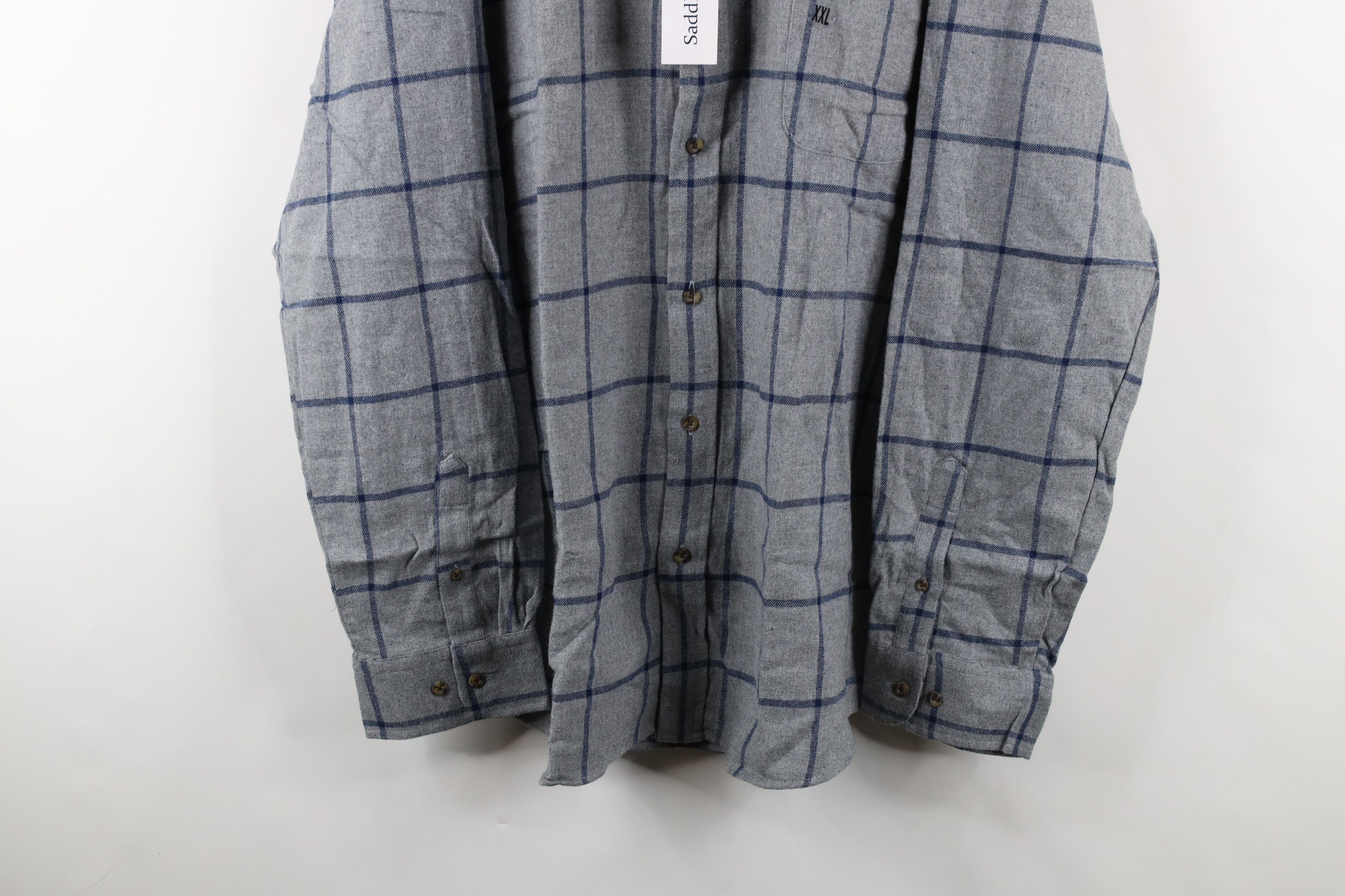 Vintage Deadstock Vintage Y2K Collared Button Down Shirt Plaid Size US XXL / EU 58 / 5 - 3 Thumbnail