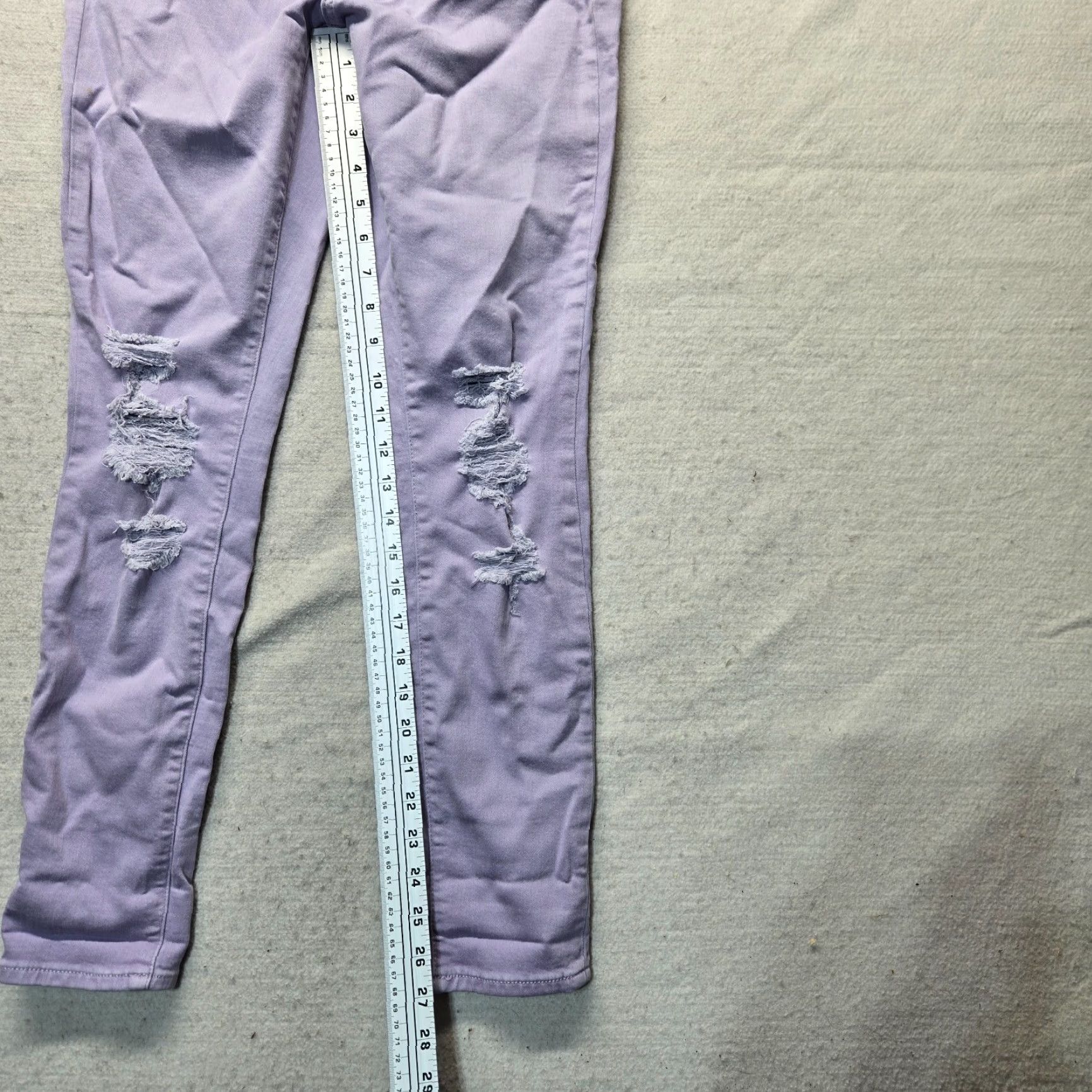 Vintage Universal Thread Jeans Skinny High Rise Purple Pants Denim Stretch Women's 2/26R Size 26" / US 2 / IT 38 - 6 Thumbnail