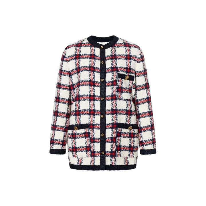 Gucci Gucci Plaid Tweed Button-Up Jacket for Women Size M / US 6-8 / IT 42-44 - 1 Thumbnail