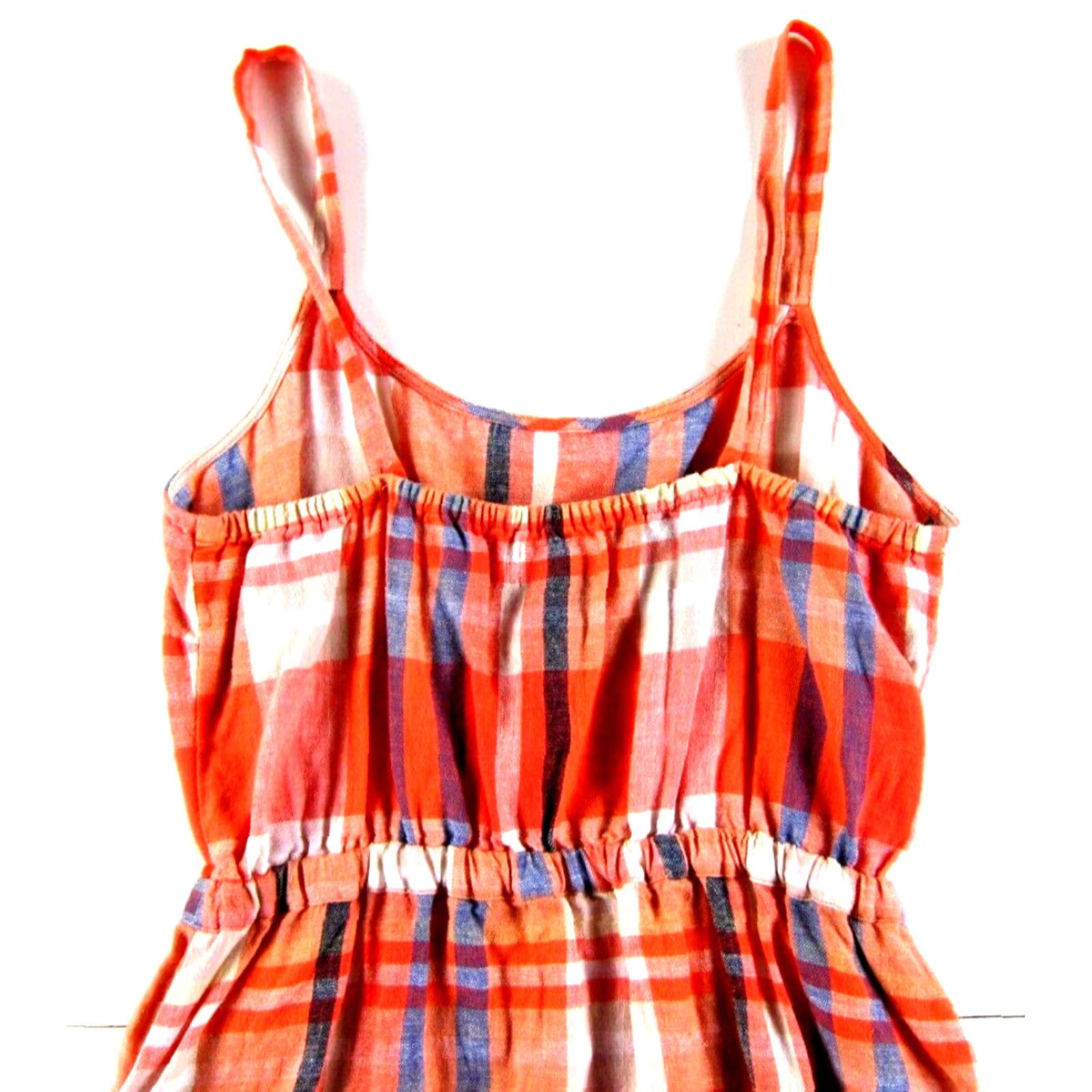 Old Navy Old Navy Plaid Pocket Tank Sun Dress Women Medium Linen Rayon Pink Size M / US 6-8 / IT 42-44 - 5 Thumbnail