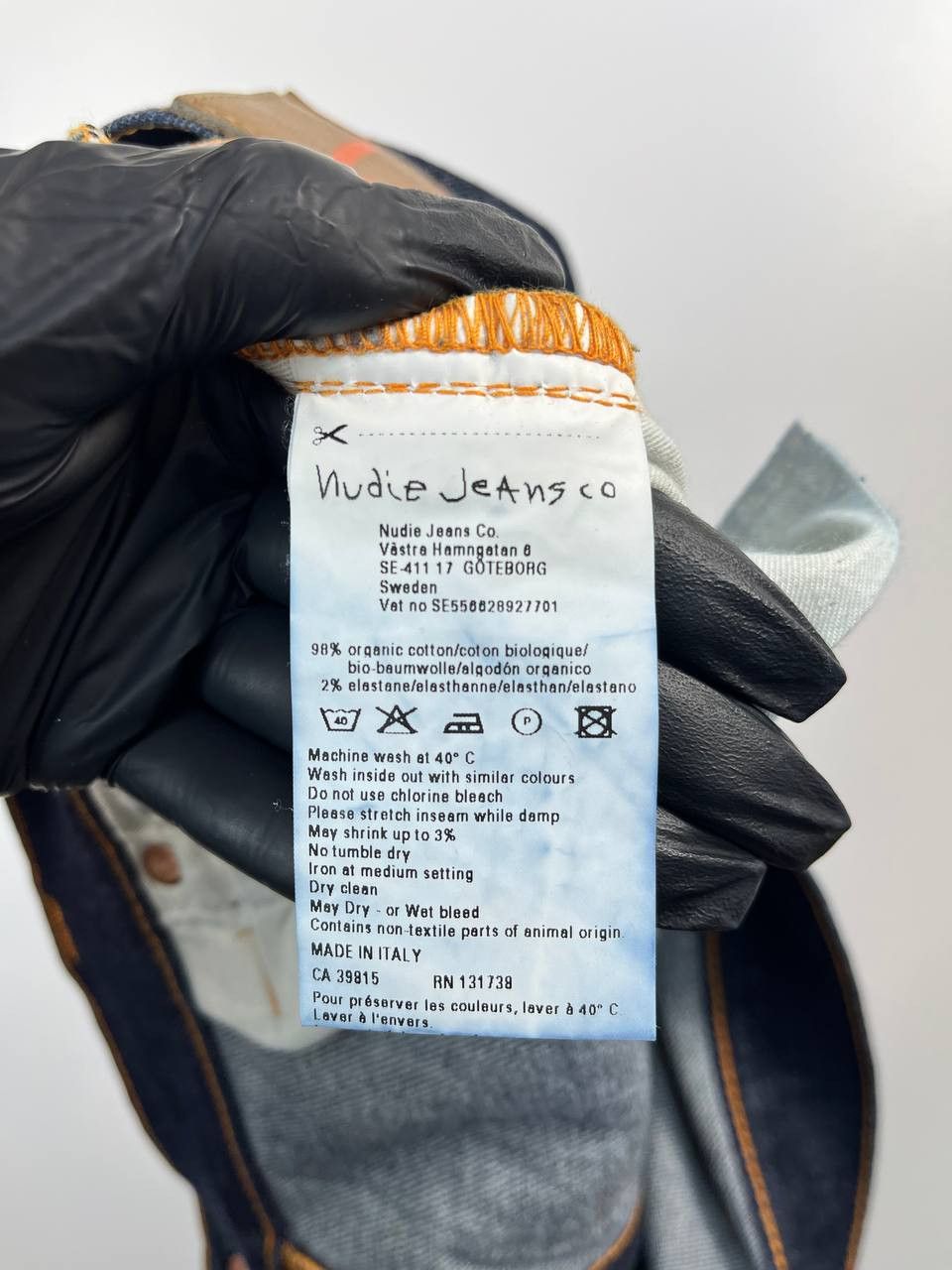 Other Nudie Jeans Co Organic Cotton Slim Fit Dark Denim Size L Size US 30 / EU 46 - 7 Thumbnail