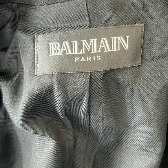 Balmain × Pierre Balmain Balmain One Button Tailored Wool Menswear French Blazer Coat Size M / US 6-8 / IT 42-44 - 8 Thumbnail