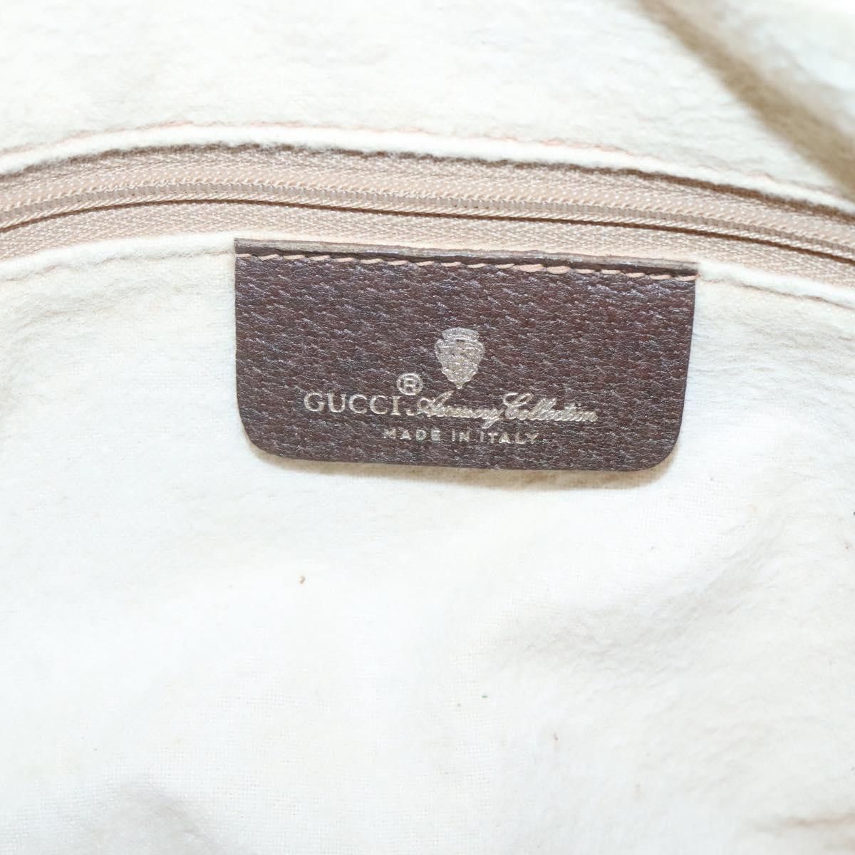 Gucci GUCCI GG Supreme Web Sherry Line Bag Pvc Beige Gold 56 02 Size ONE SIZE - 16 Thumbnail