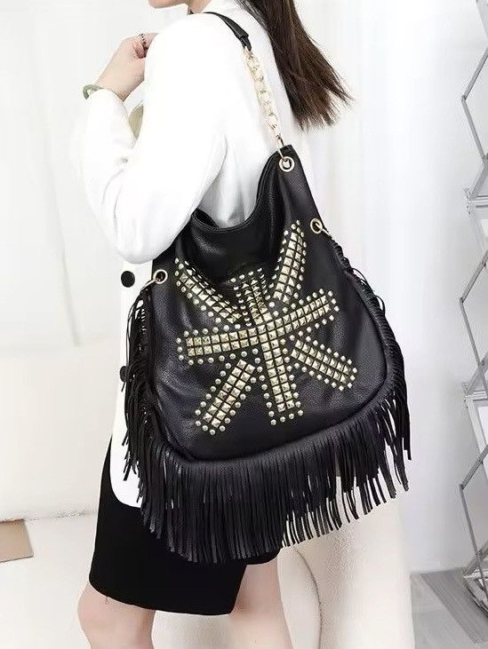 Other Gothic Boho Large Punk Cross Shoulder Bag Size ONE SIZE - 1 Thumbnail