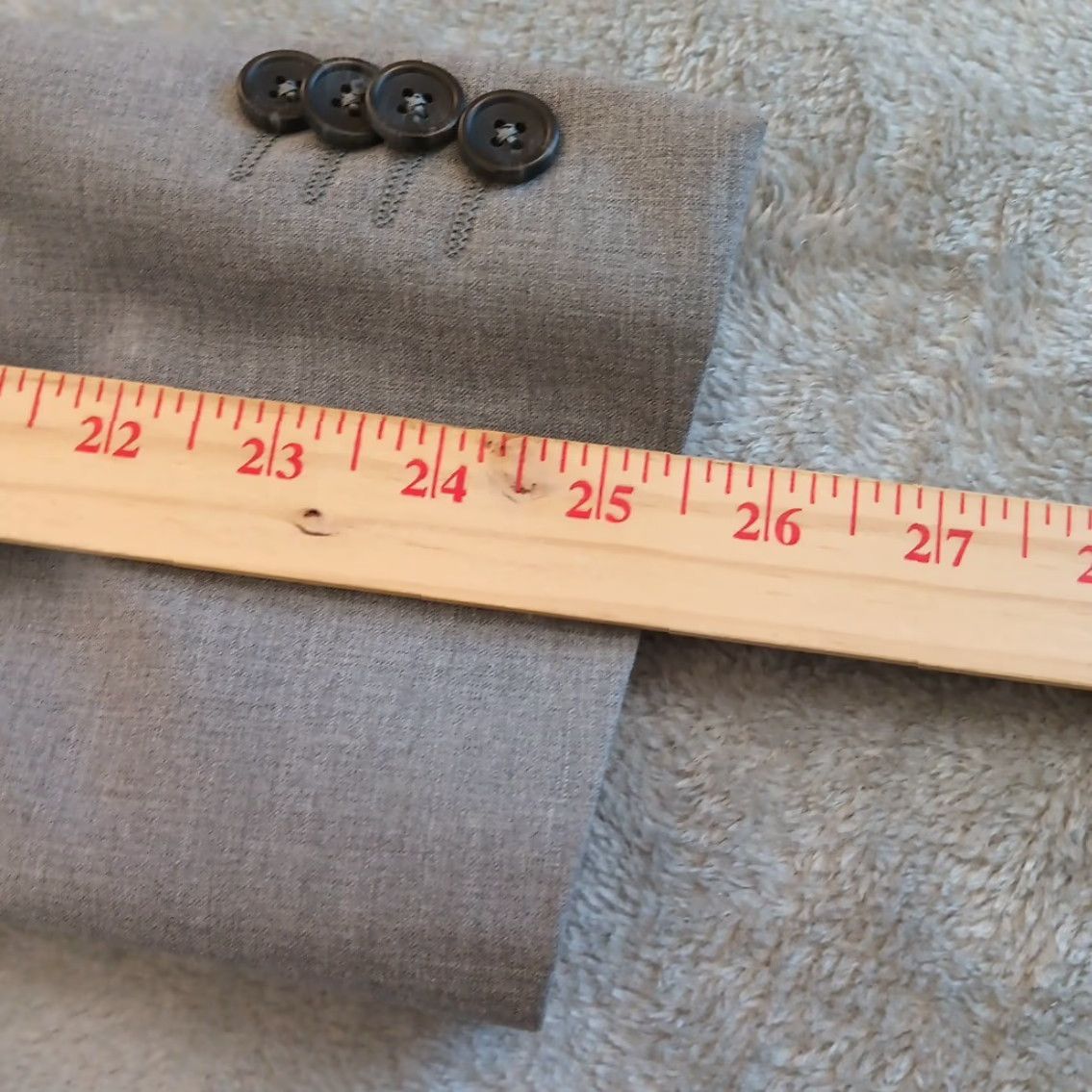 Banana Republic Banana Republic Blazer Mens 40 Gray Polyester Blend Two Button Single Vent Notch Lapel 2 Piece Regular Mens Size 40R - 3 Thumbnail