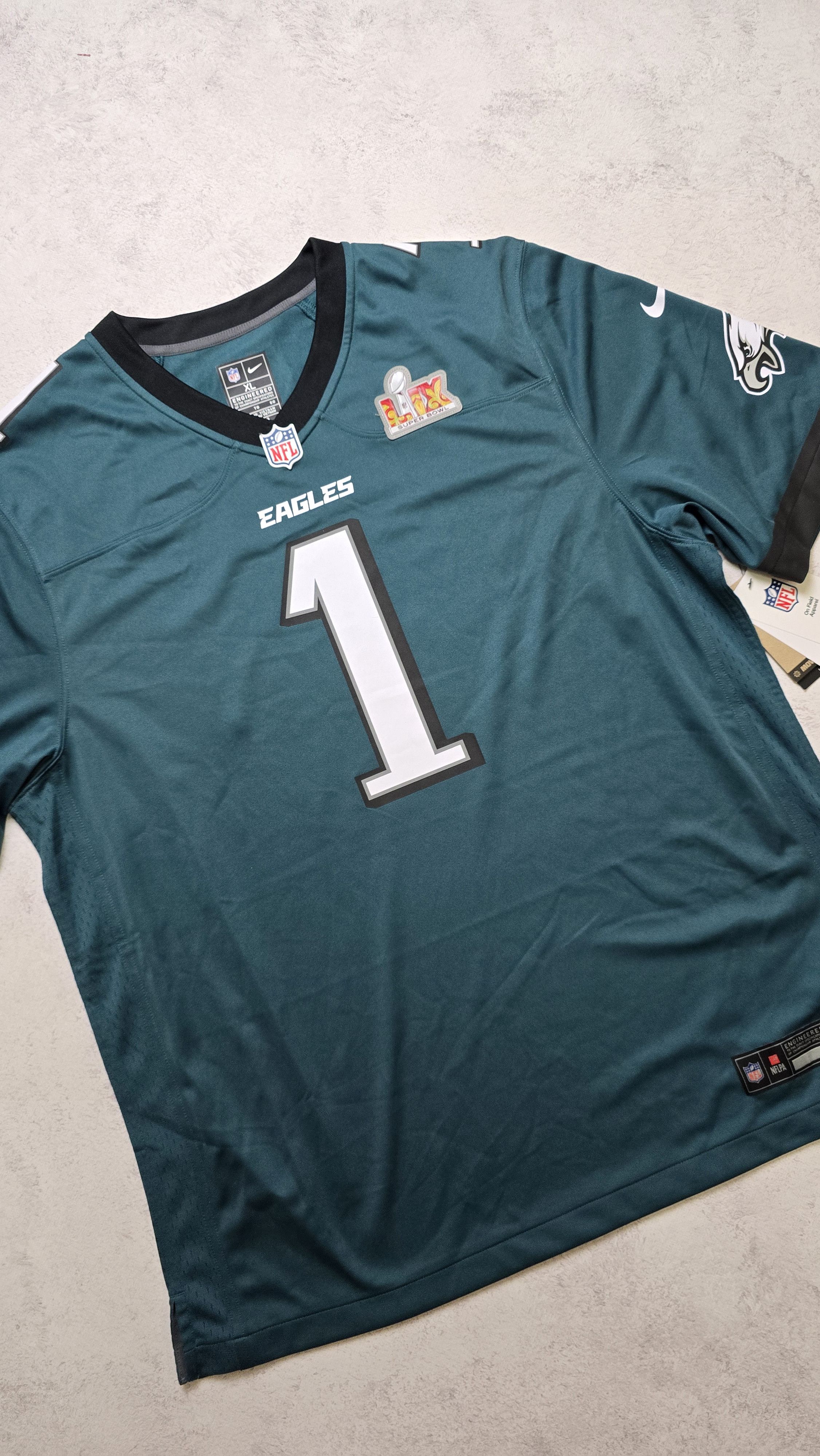 Nike Hurts Jersey Midnight Philadelphia Eagles SuperBowl LIX Size US XL / EU 56 / 4 - 11 Thumbnail