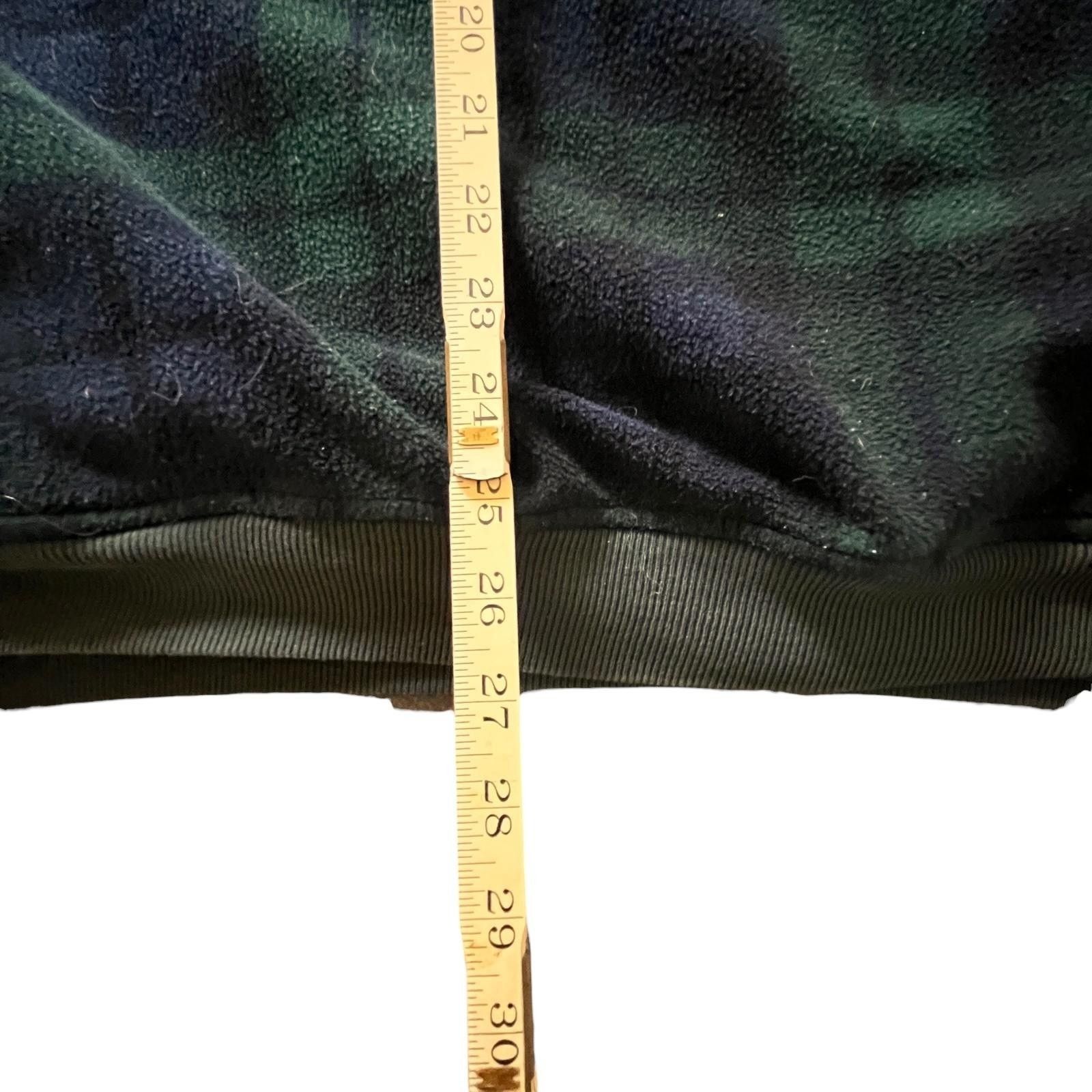 Gap Vintage 90s GAP Boxy Fleece-Blackwatch Tartan-USA L 25x27 Size US L / EU 52-54 / 3 - 5 Thumbnail