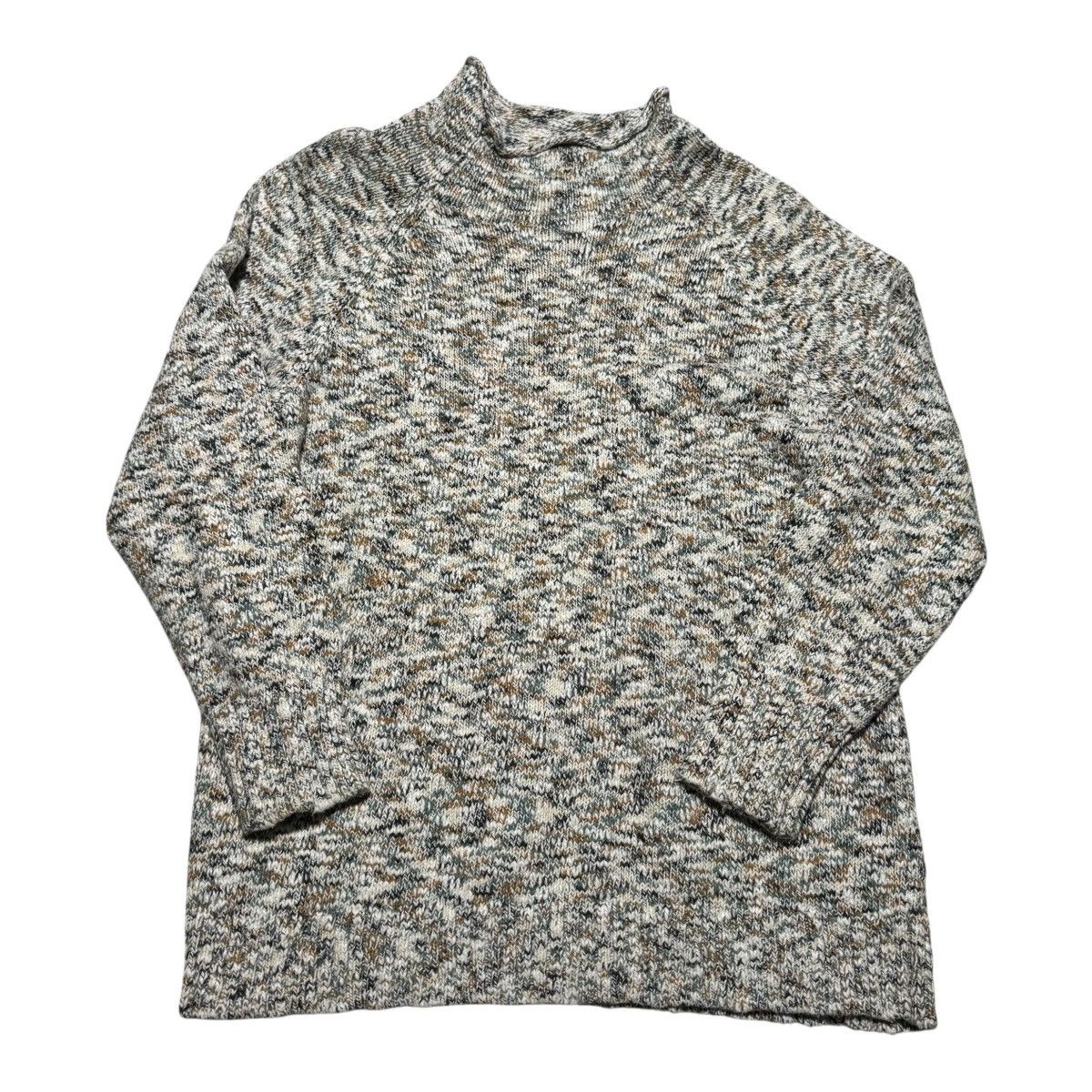 L.L. Bean L.L. Bean Cotton Mock Neck Sweater Women's Large Regular Size L / US 10 / IT 46 - 1 Thumbnail