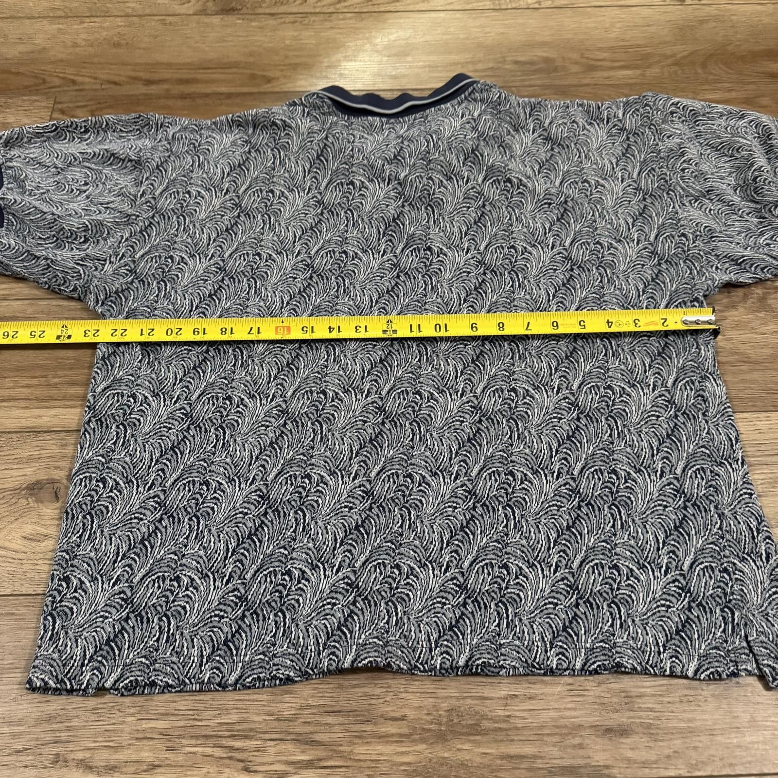 Evan Picone Vintage 90s Evan Picone Abstract Polo Shirt Size US XL / EU 56 / 4 - 7 Thumbnail